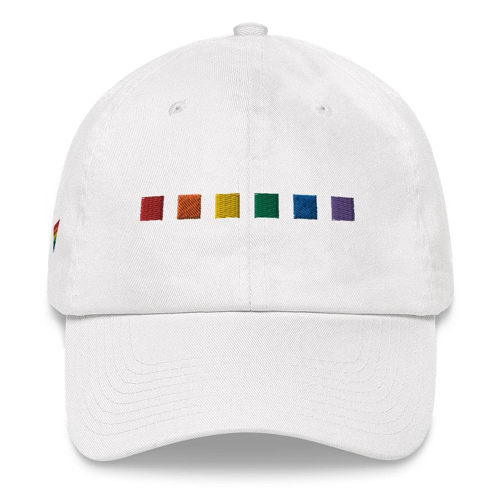 Rainbow Squares Hat