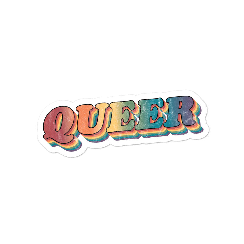 Pegatinas retro QUEER