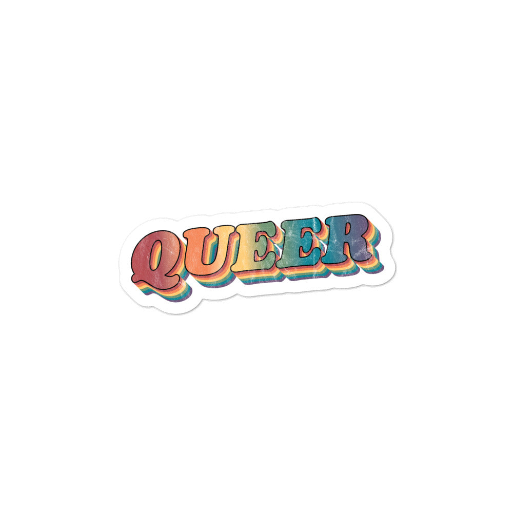 Pegatinas retro QUEER