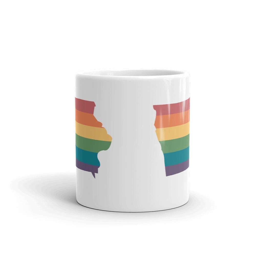 Tasse arc-en-ciel de l'Iowa