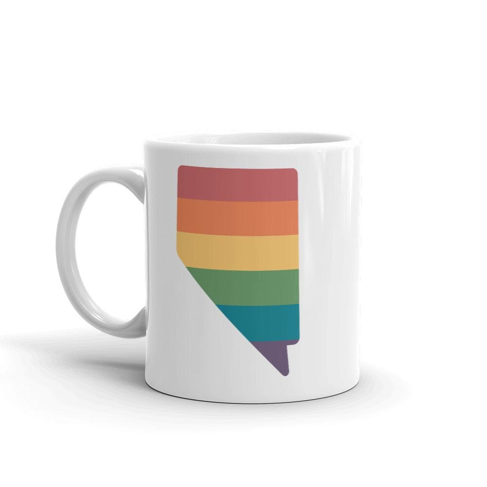 Taza con el arcoíris de Nevada