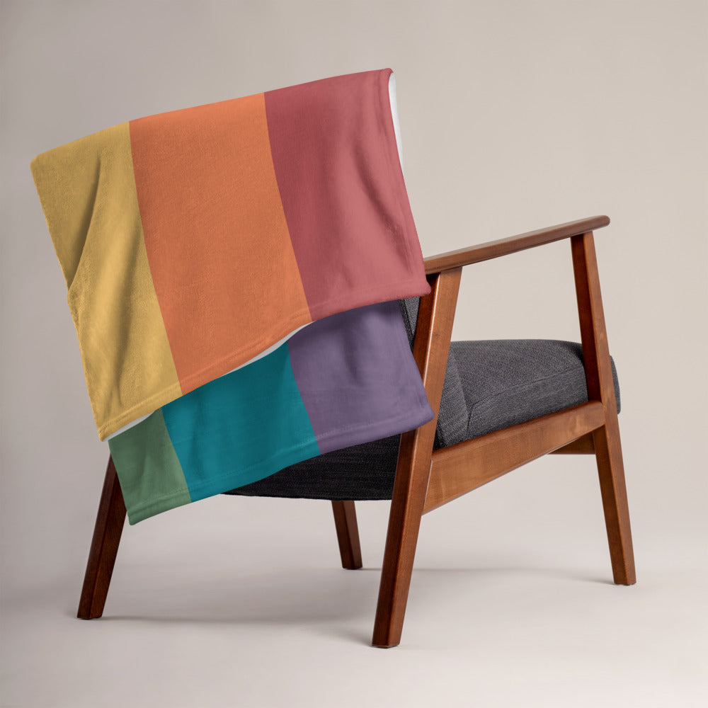 Manta con motivo del orgullo queer