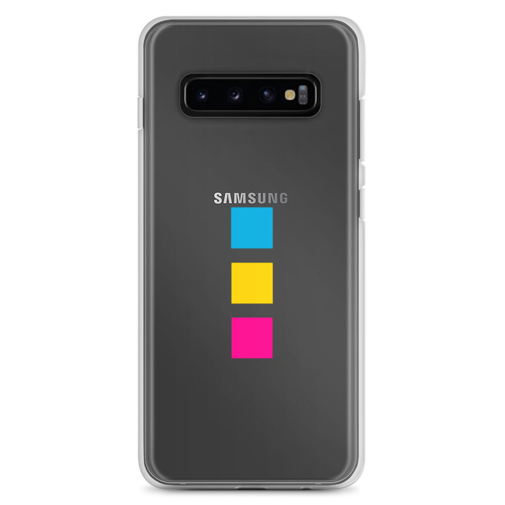 Funda para Samsung con cuadrados pansexuales
