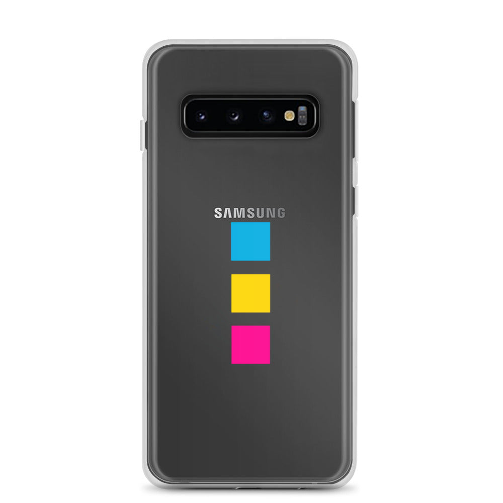 Funda para Samsung con cuadrados pansexuales
