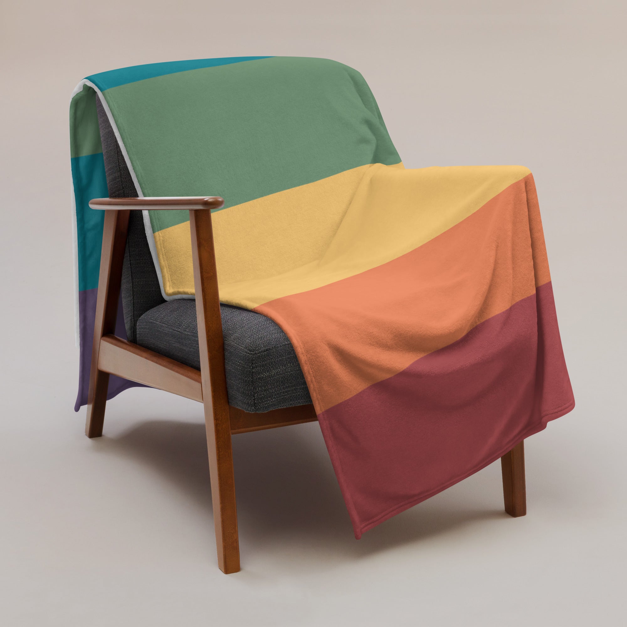 Manta con motivo del orgullo queer