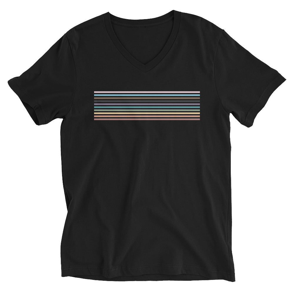 Progressive Pride Stripe Unisex V-Neck