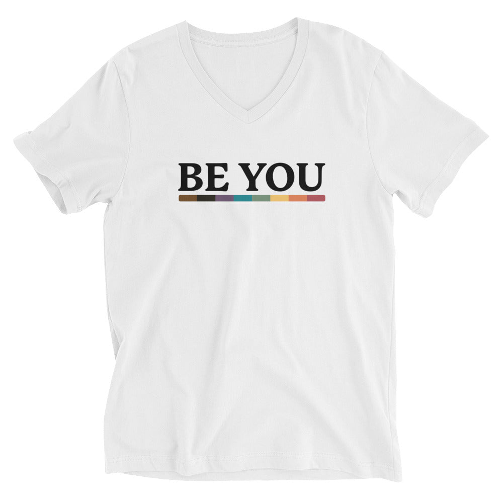Camiseta unisex con cuello en V Be You