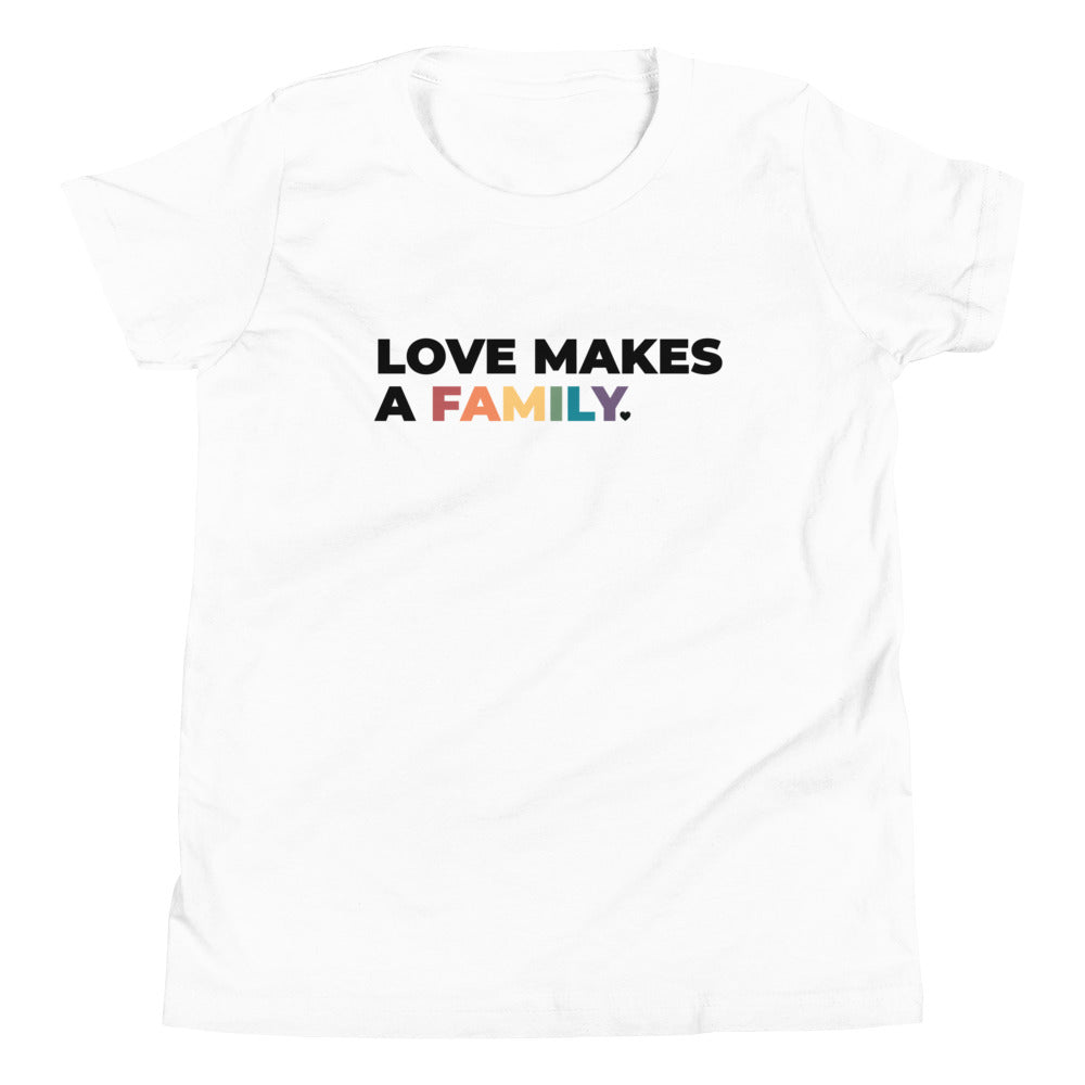 Love Makes A Family Youth T-Shirt