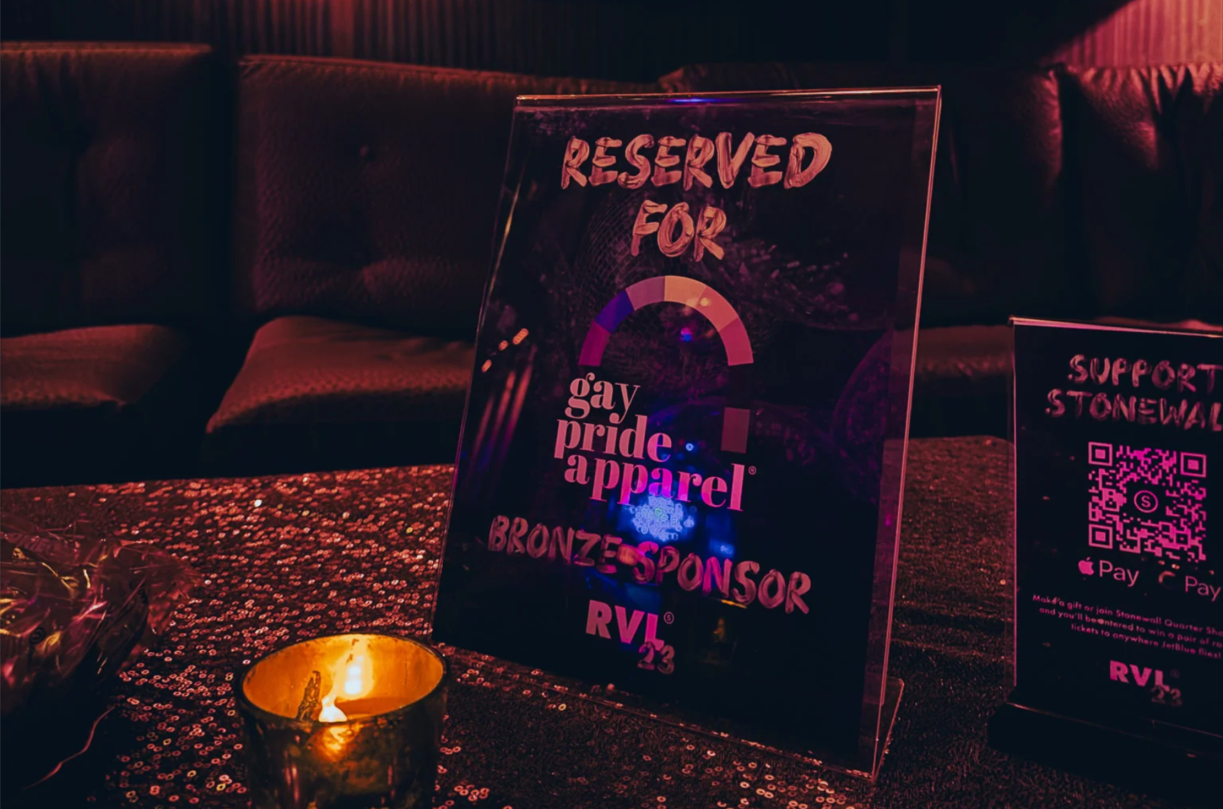 Gay Pride Apparel sponsors Revel event by the Stonewall Community Foundation and Stonewall Quarter Share