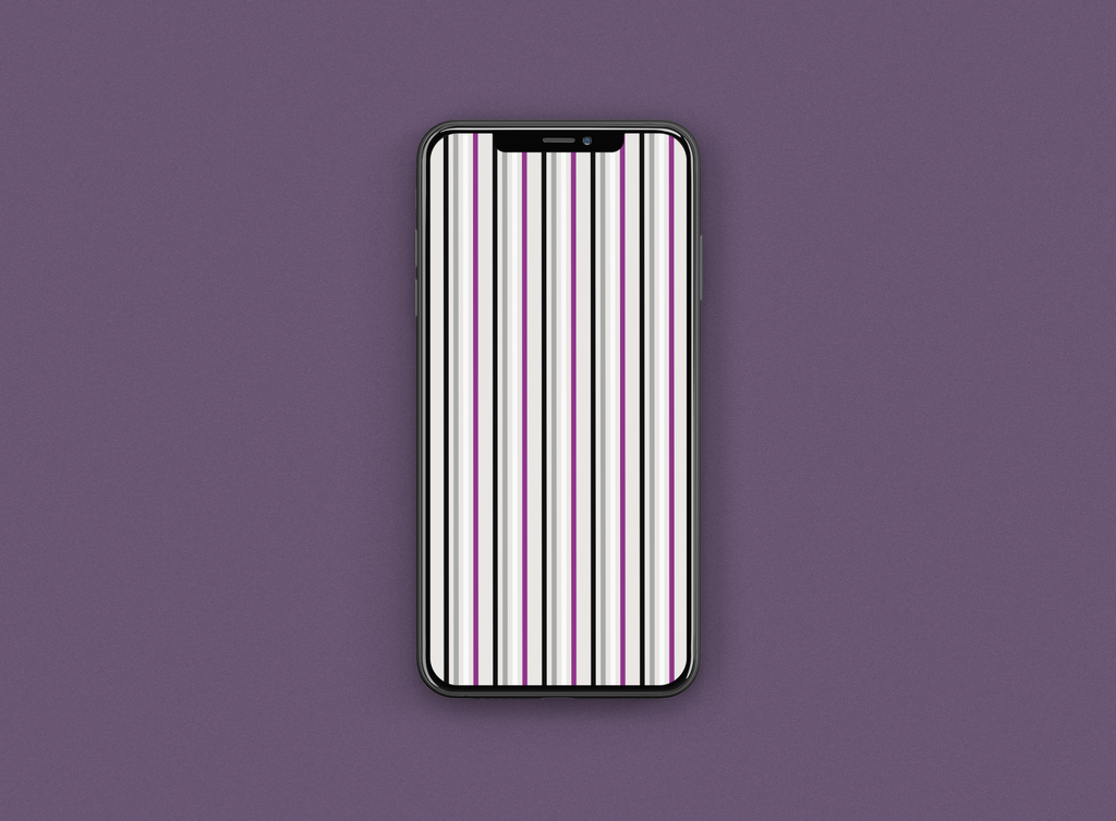 Asexual Stripes Phone Wallpaper