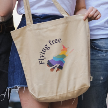 Flying Free Organic Cotton Tote Bag