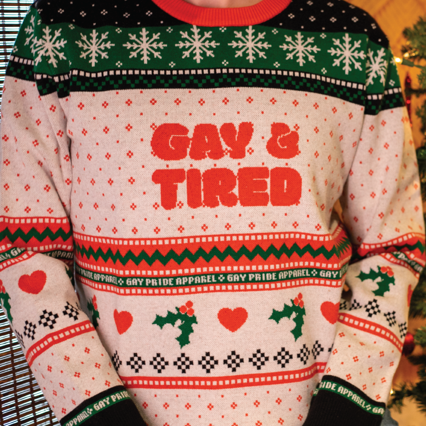 Gay & Tired Knitted Ugly Sweater