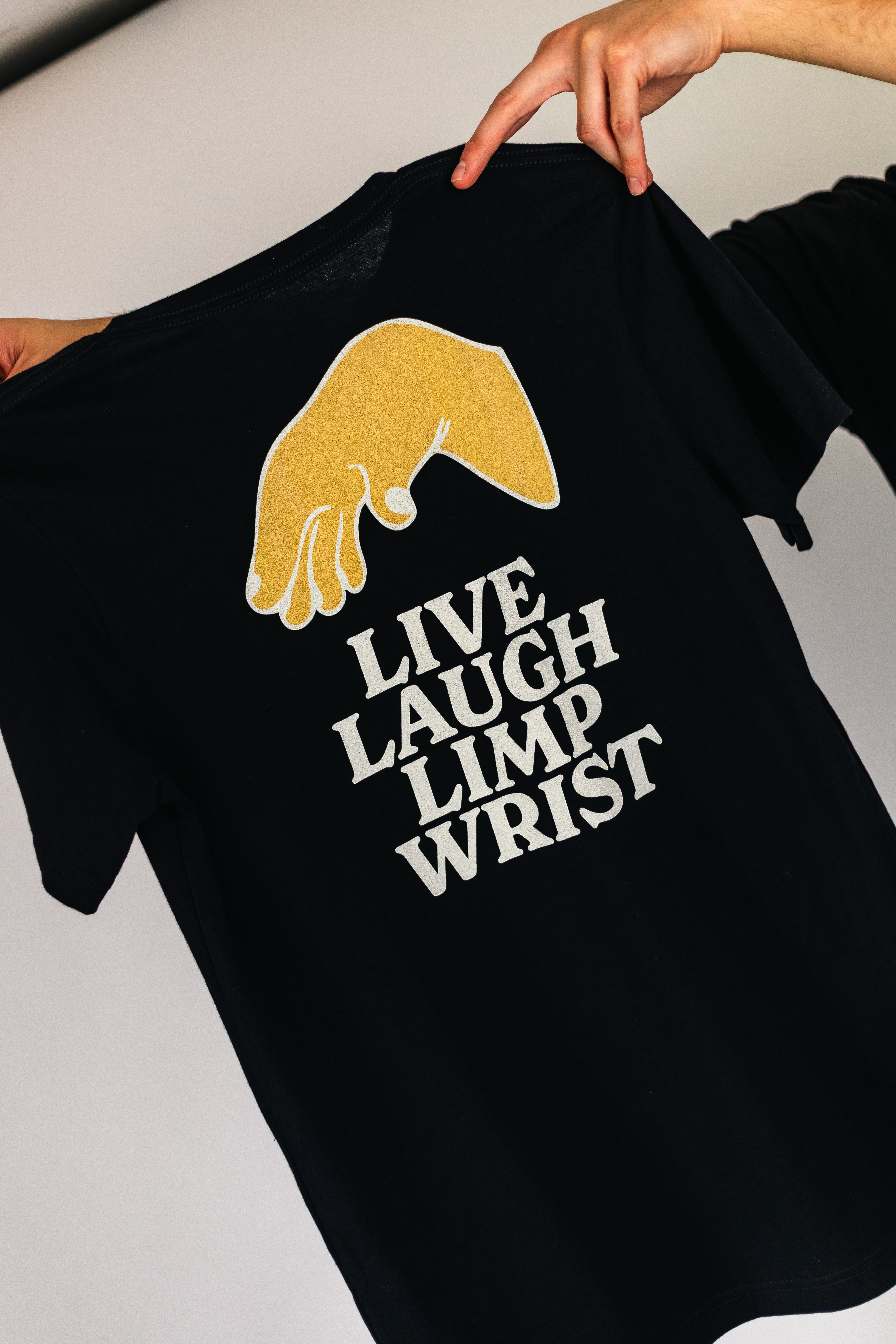 T-shirt unisexe « Vivre rire poignet mou »