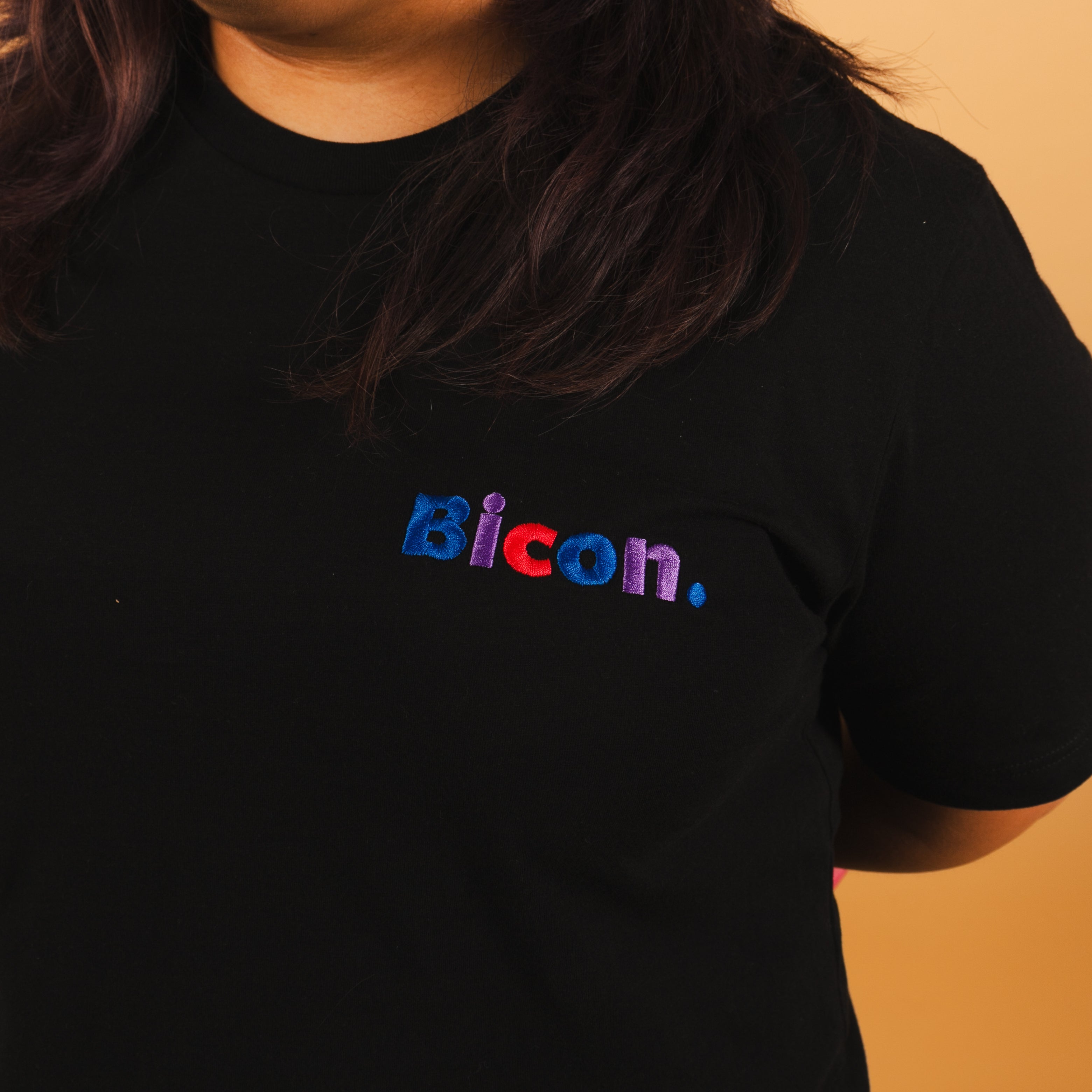 Camiseta unisex bordada Bicon