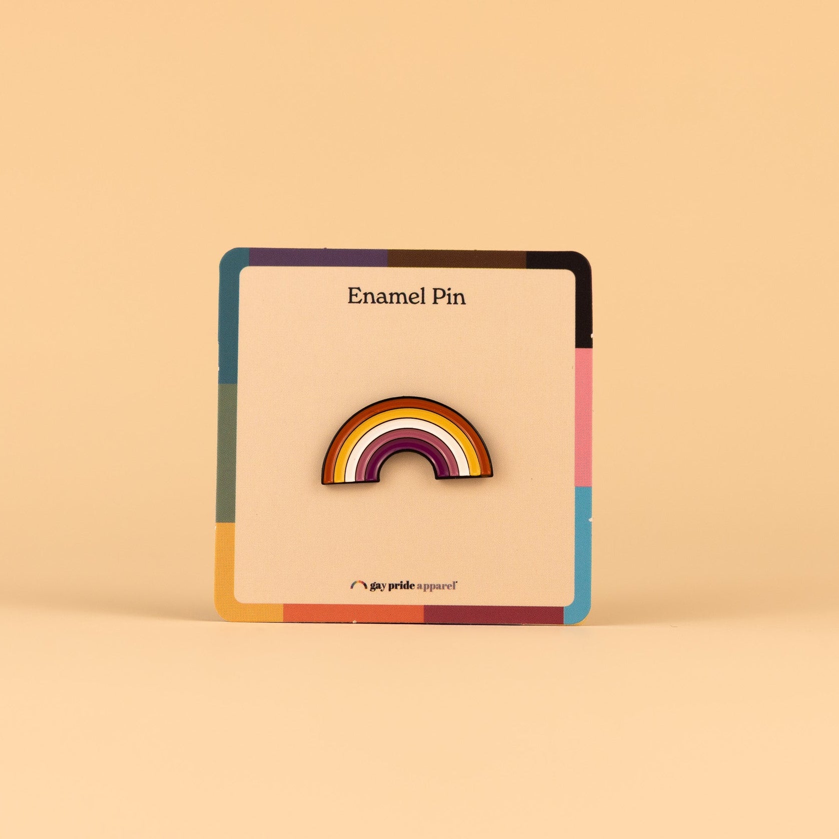Lesbian Rainbow Enamel Pin