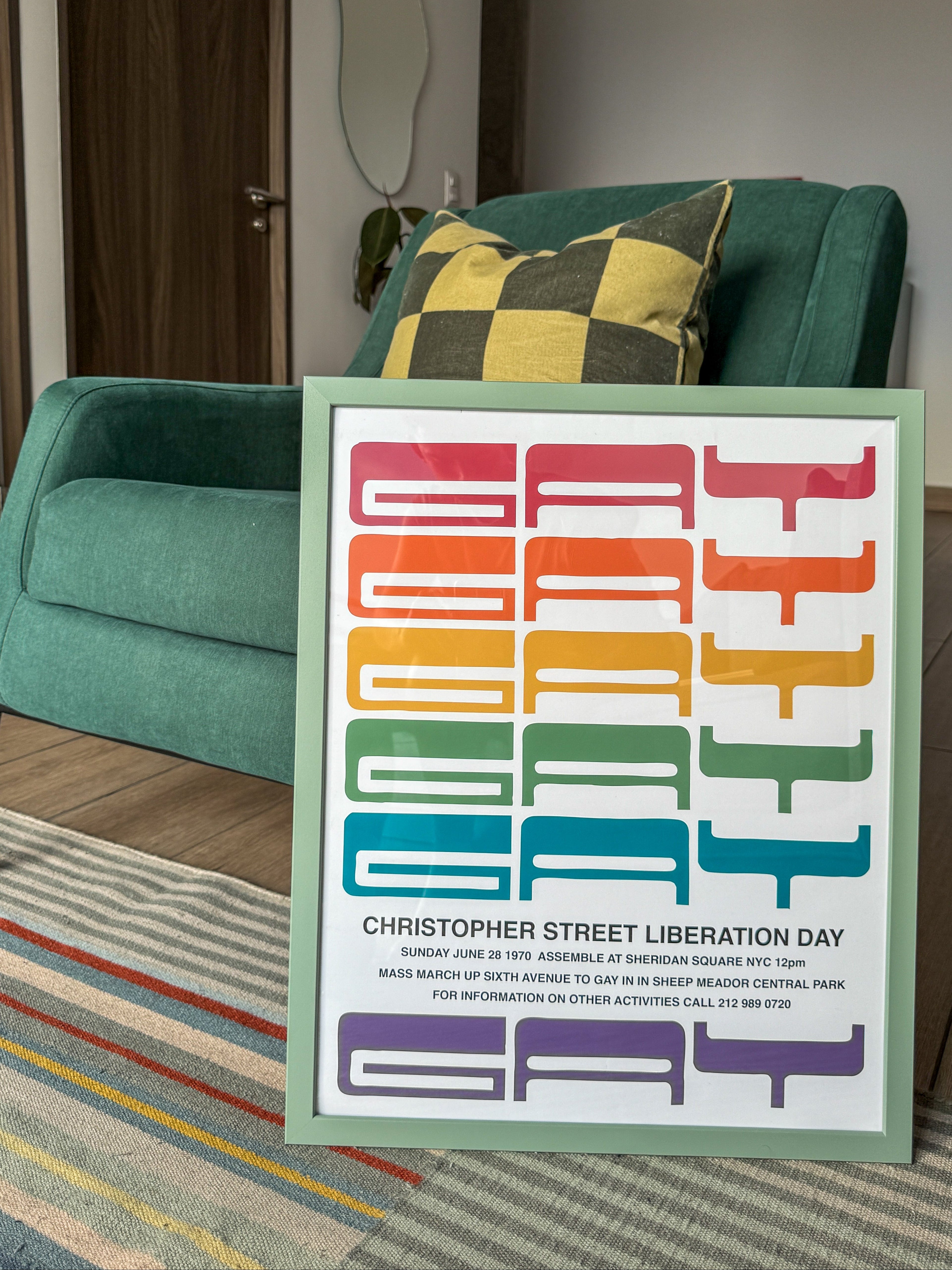 Affiche de la première marche de libération gay de 1970