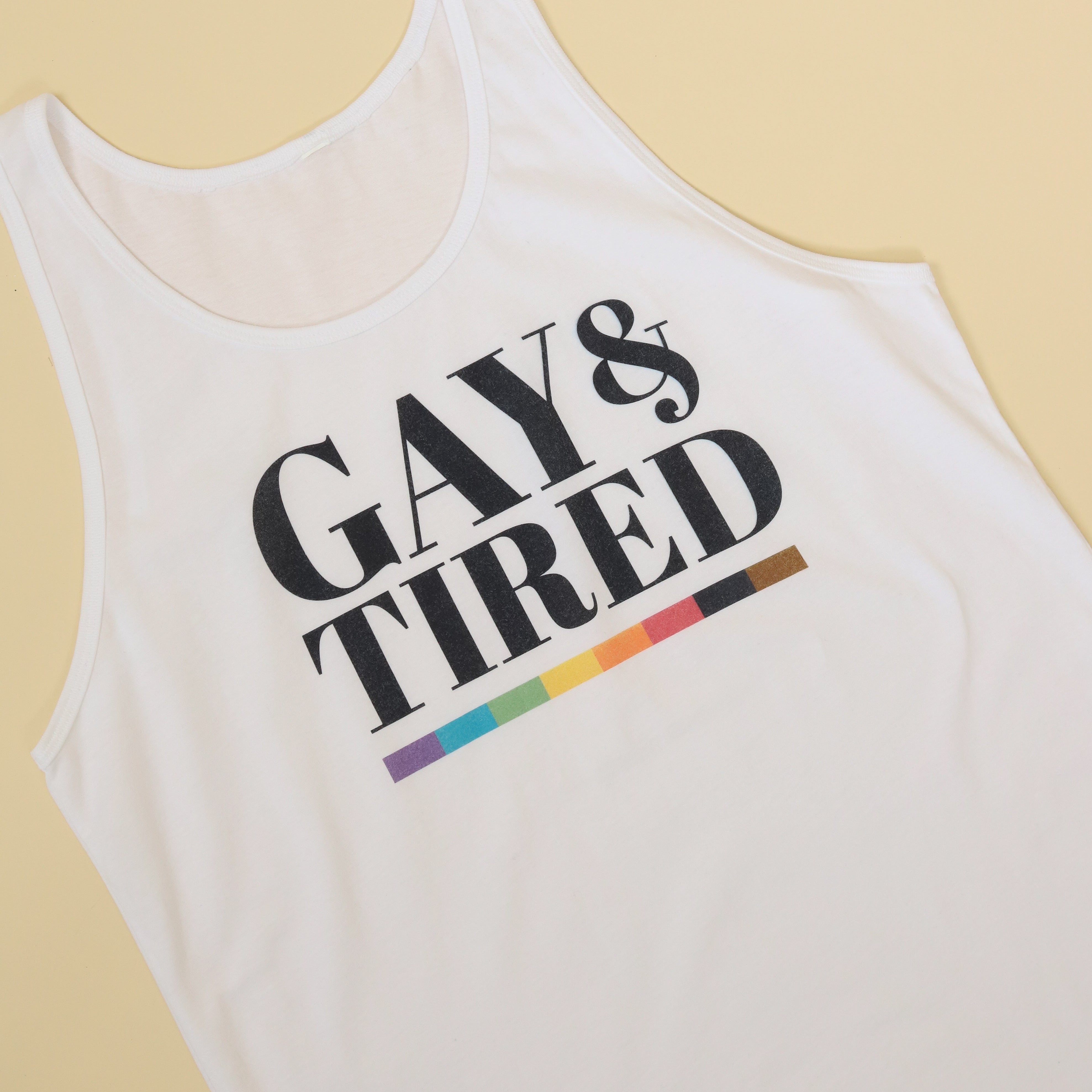 Gay and Tired Unisex Tank Top