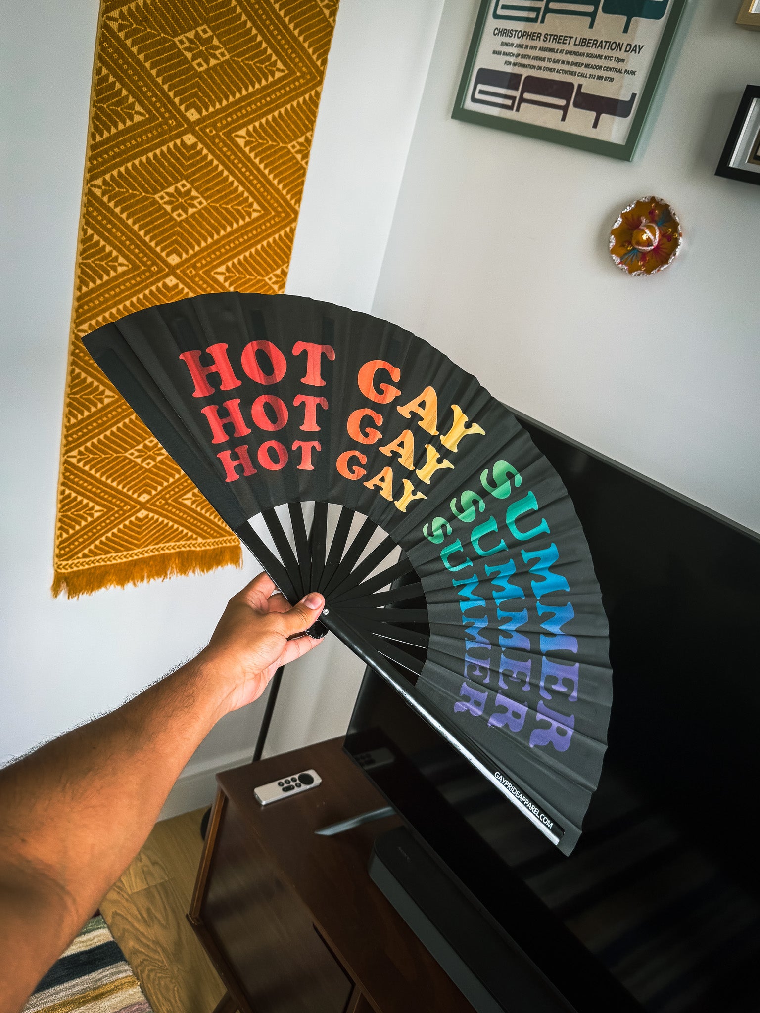 Hot Gay Summer Pride Fan