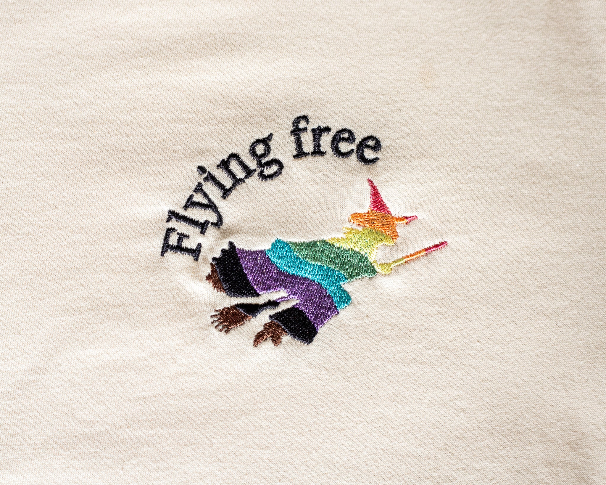 Flying Free Embroidered Unisex Hoodie