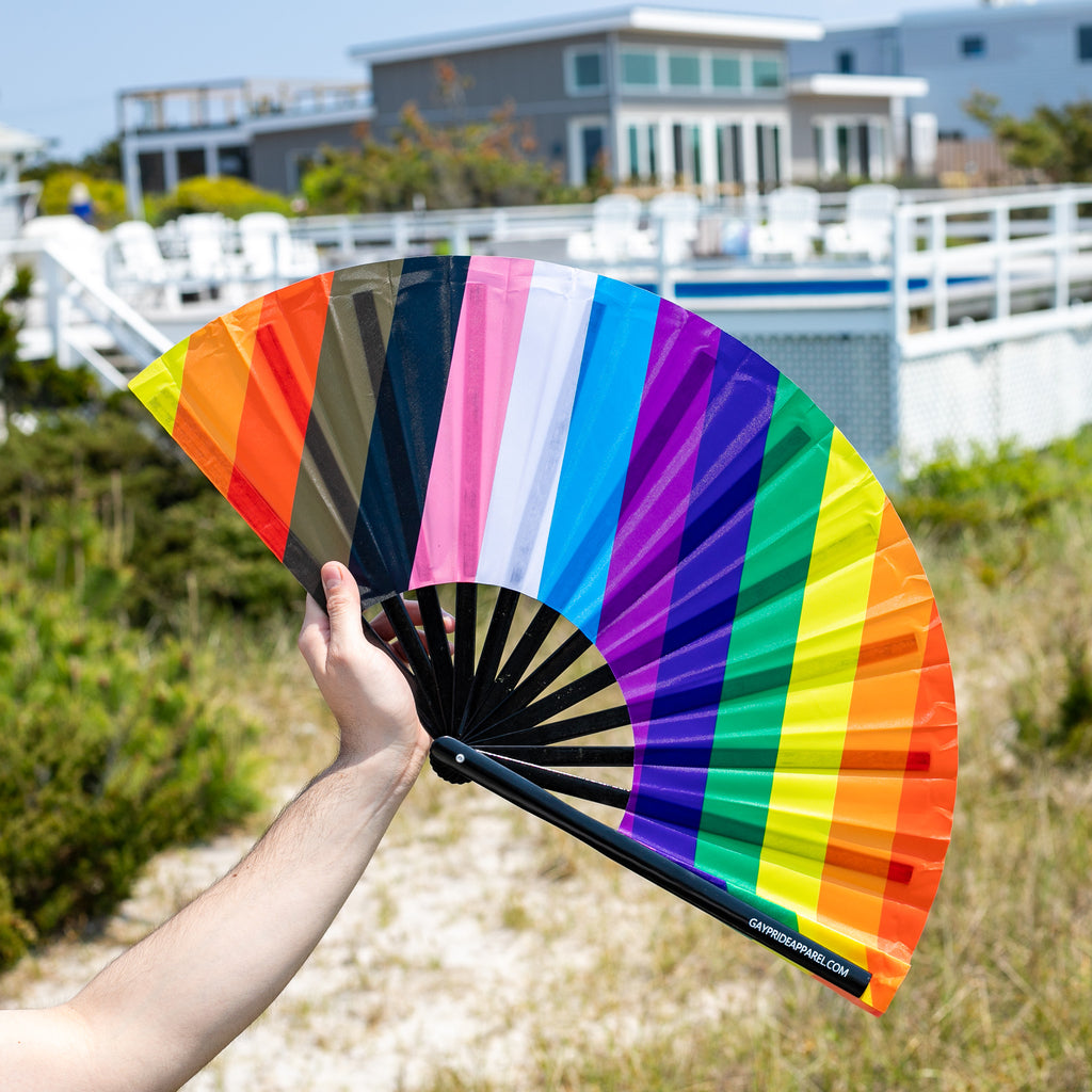 Rainbow Pride Flag Fan