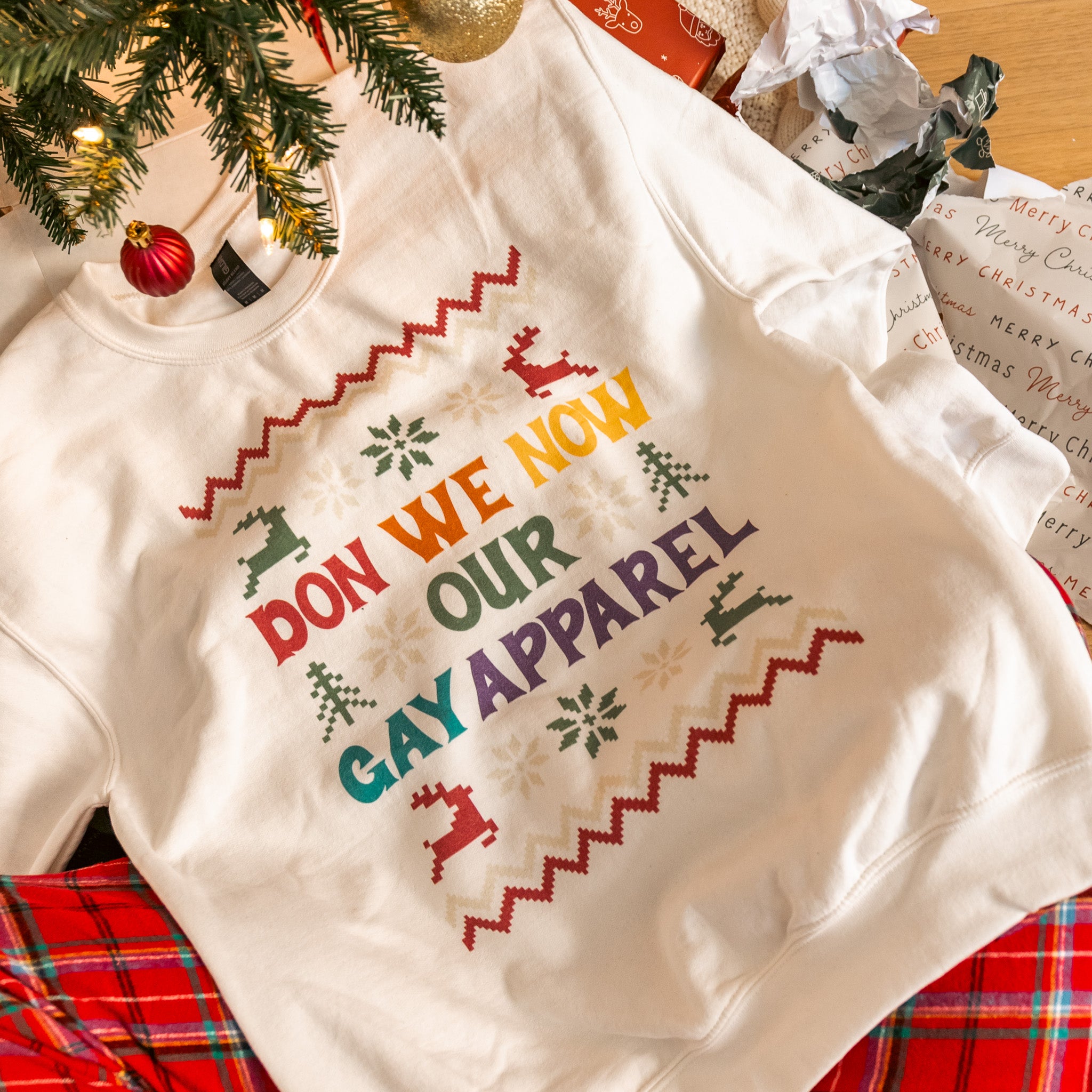 Don We Now Our Gay Apparel Premium Ugly Sweater