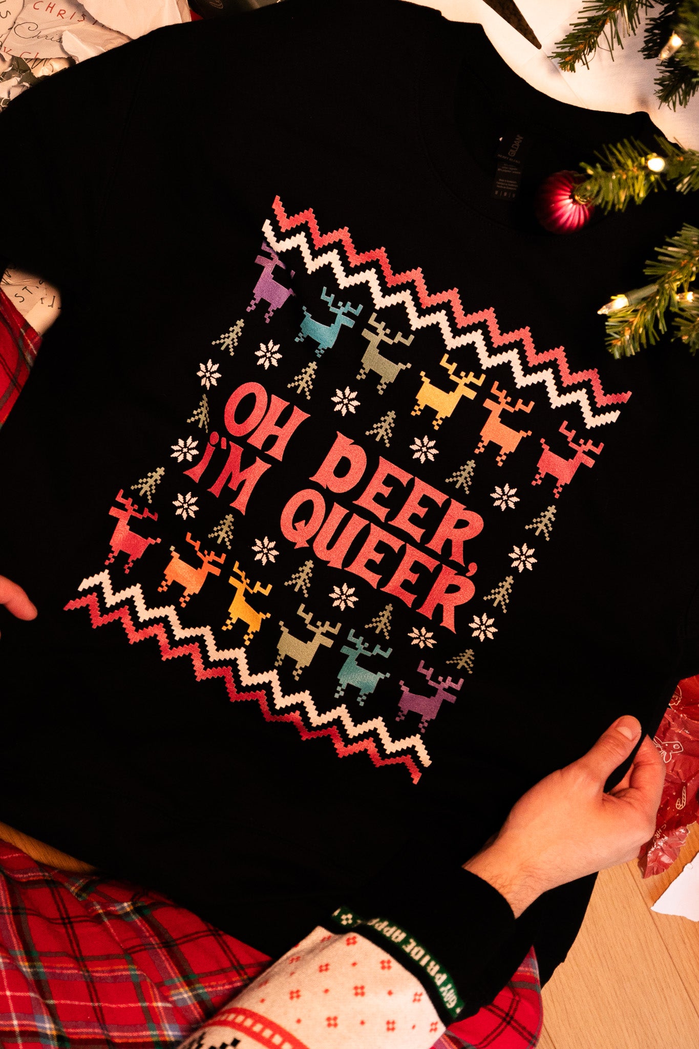 Oh Deer, I'm Queer Premium Ugly Sweater