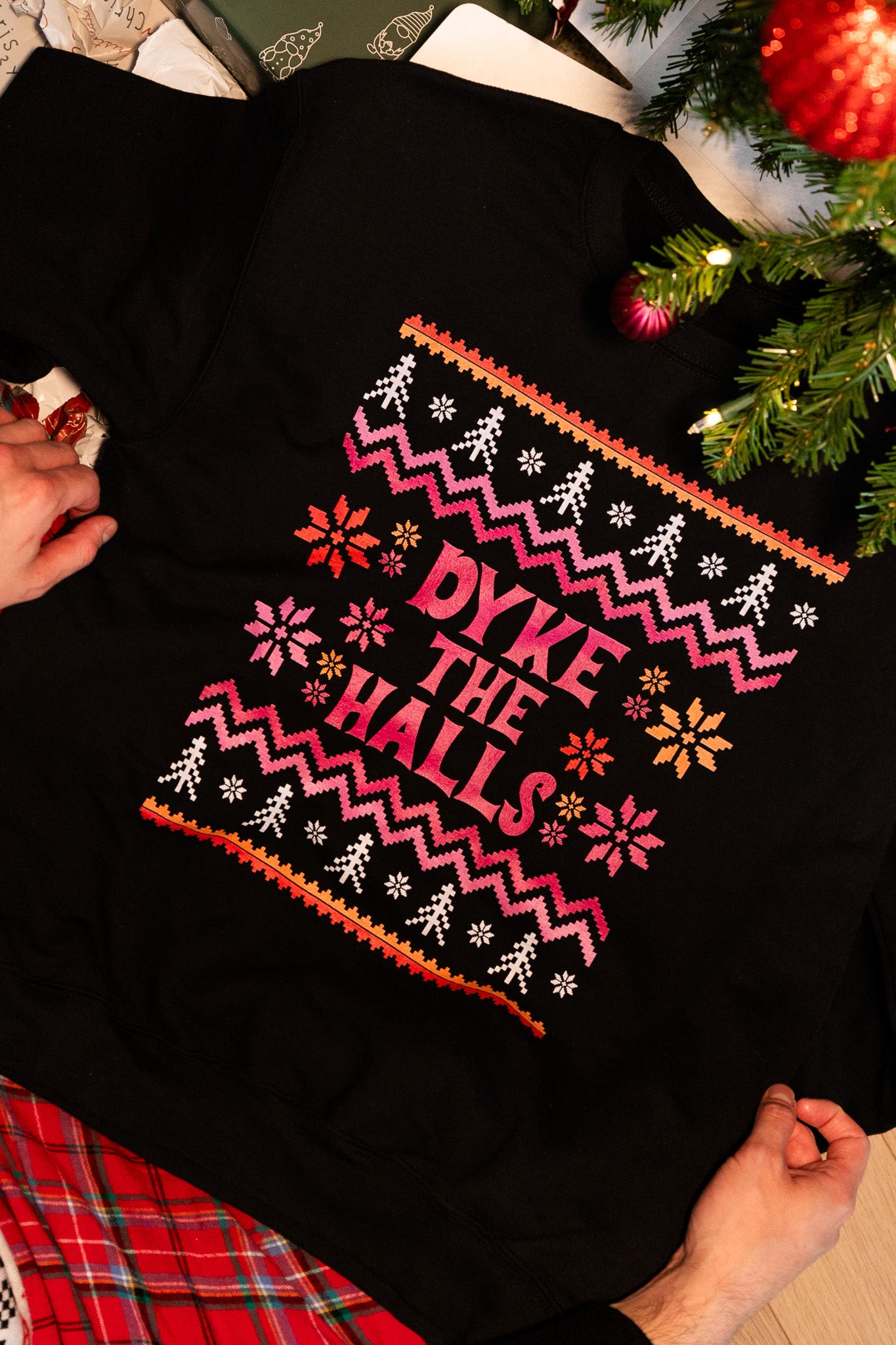 Dyke The Halls Premium Ugly Sweater