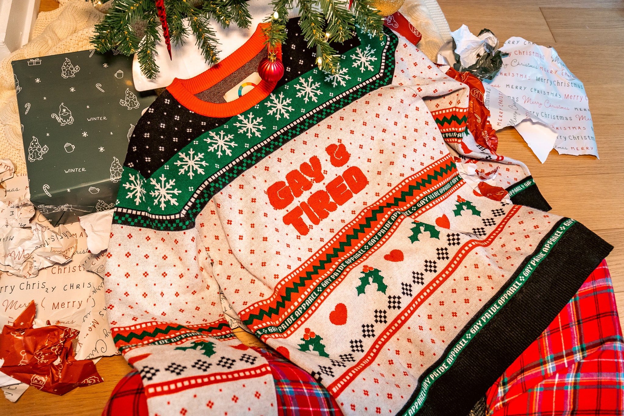 Suéter feo de punto de Gay &amp; Tired