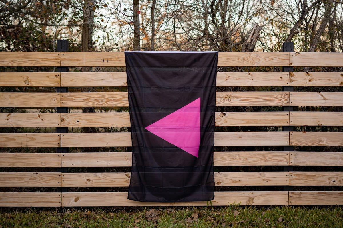 Pink Triangle LGBT Pride Flag