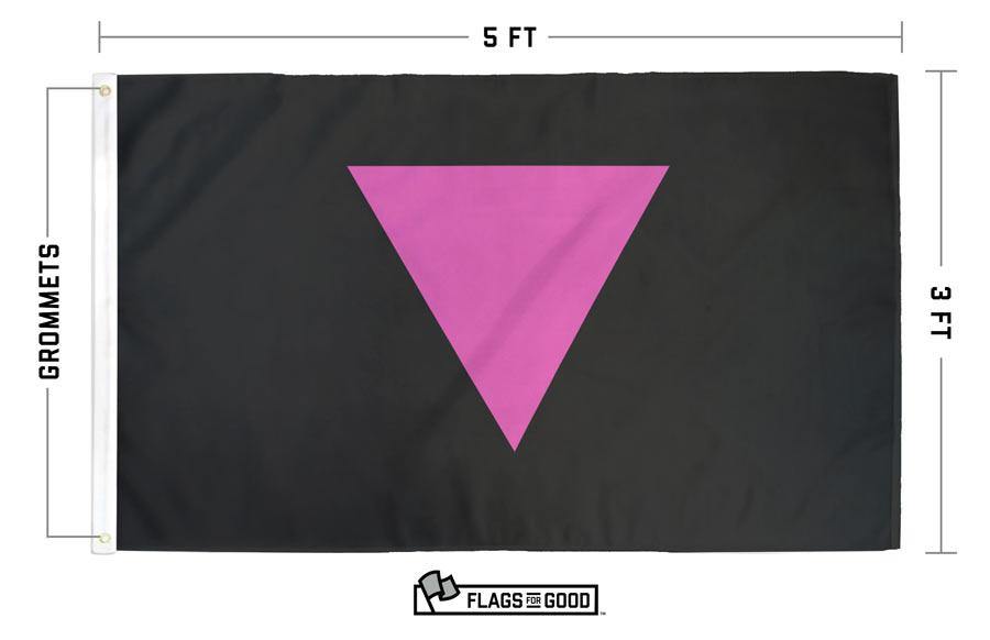 Pink Triangle LGBT Pride Flag