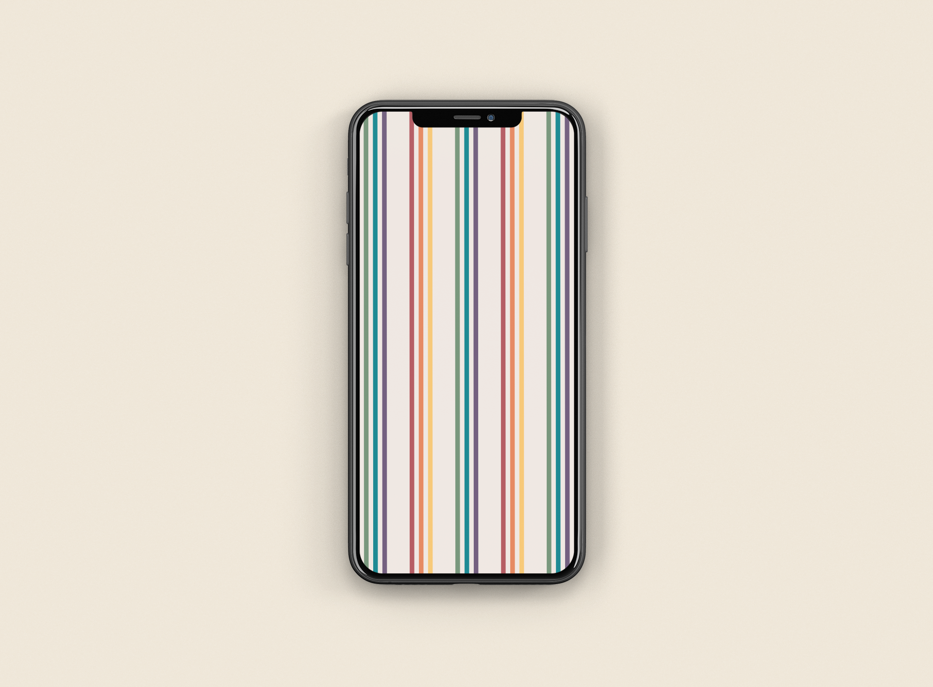 Rainbow Stripes Phone Wallpaper