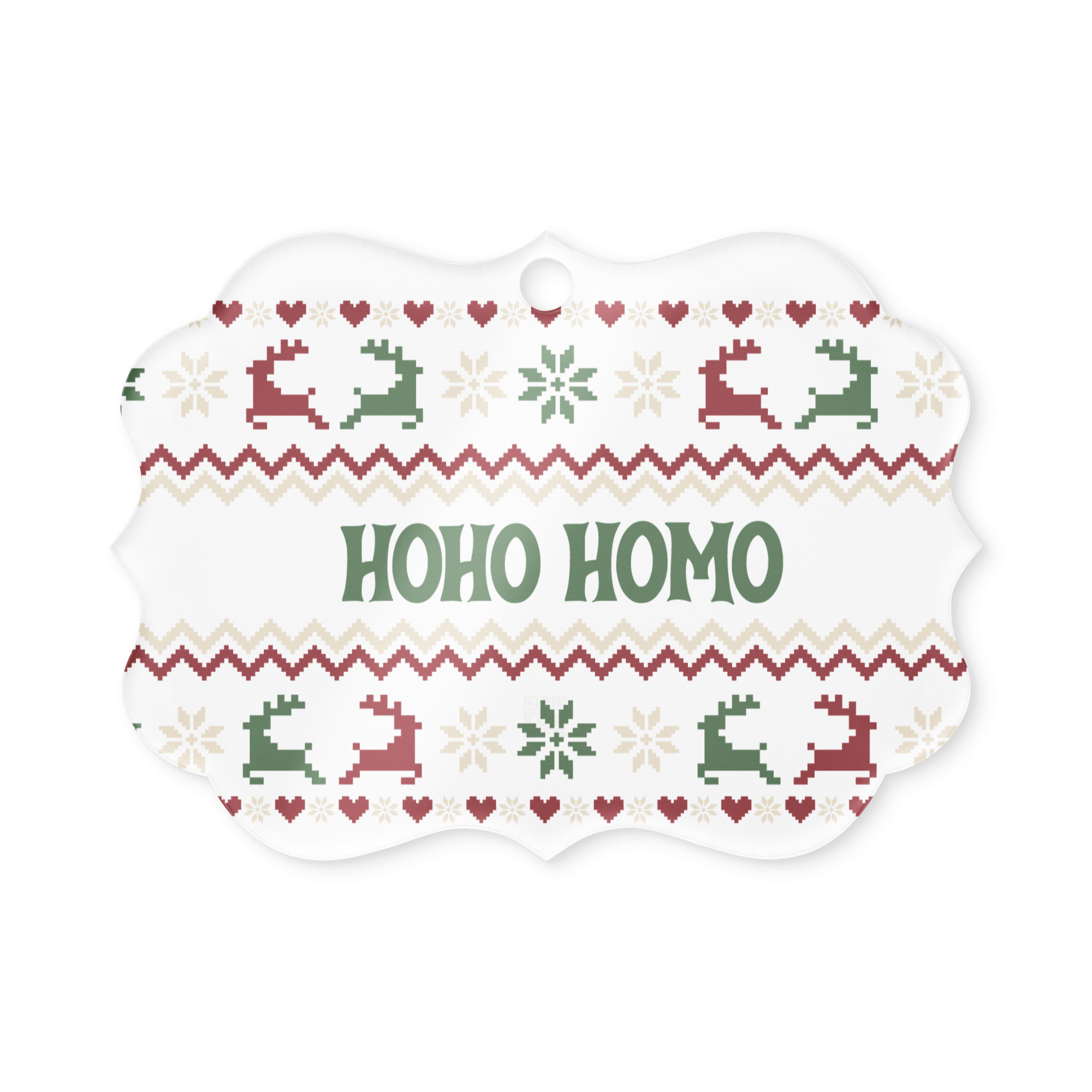 HoHo Homo Holiday Ornament