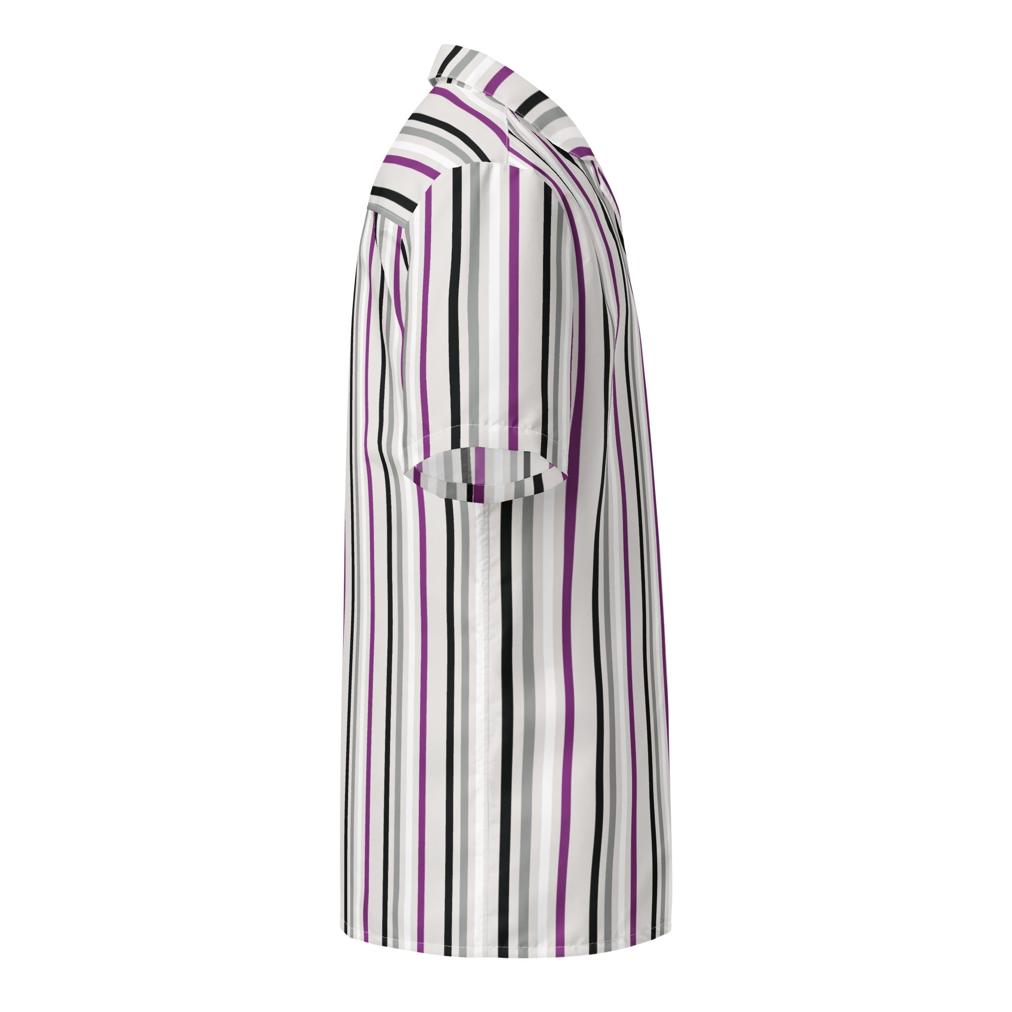 Asexual Stripes Oversized Button Up Unisex Shirt