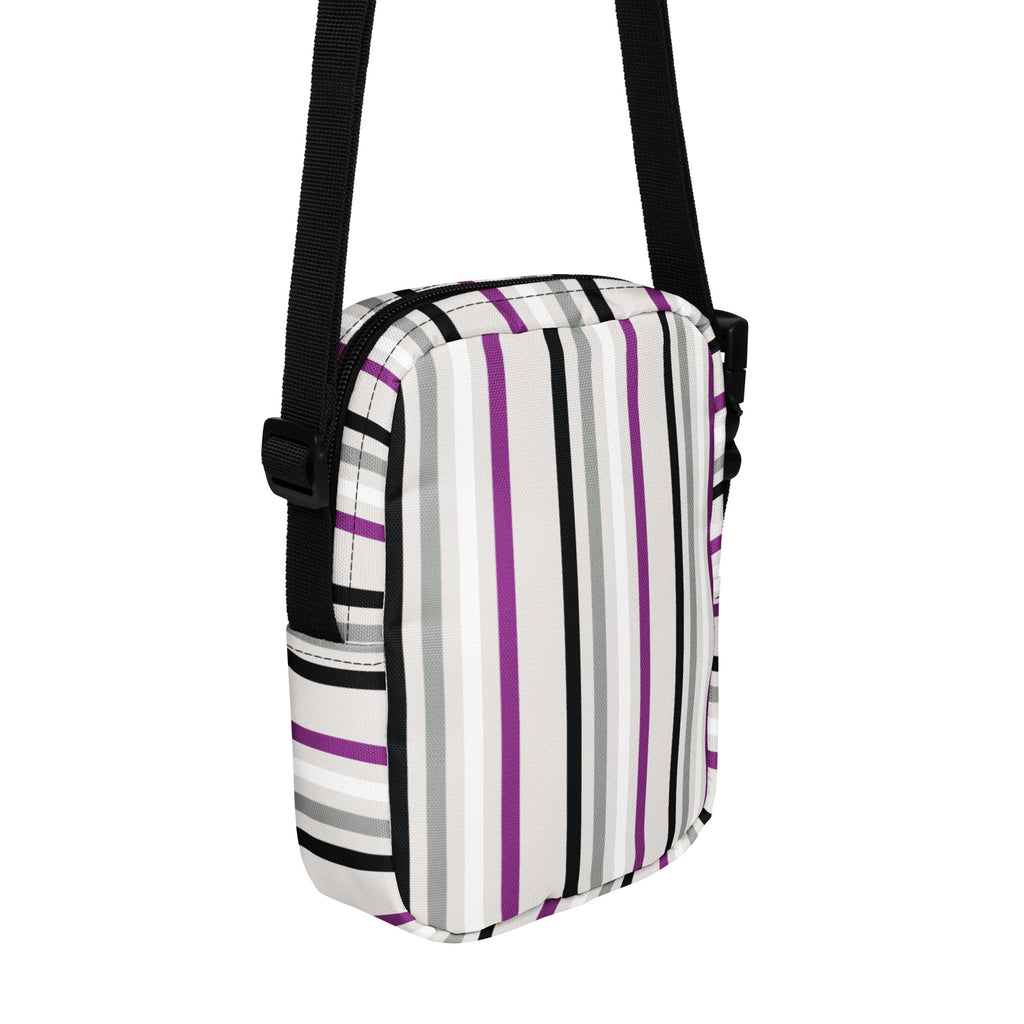 Asexual Stripes Crossbody Bag