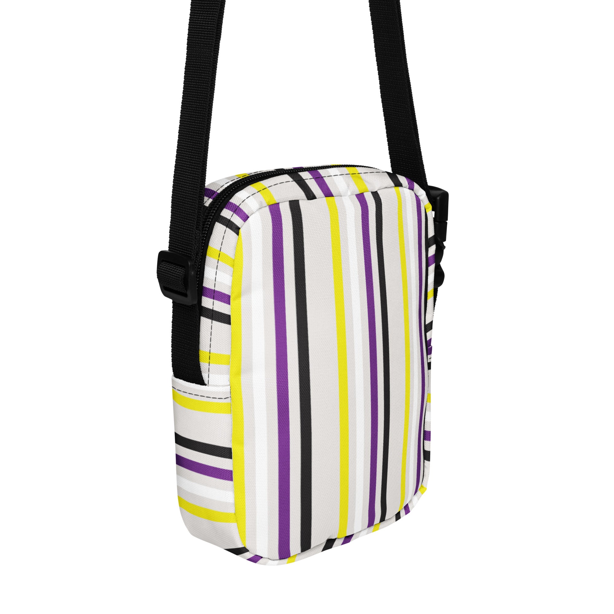 Bolso bandolera de rayas no binarias