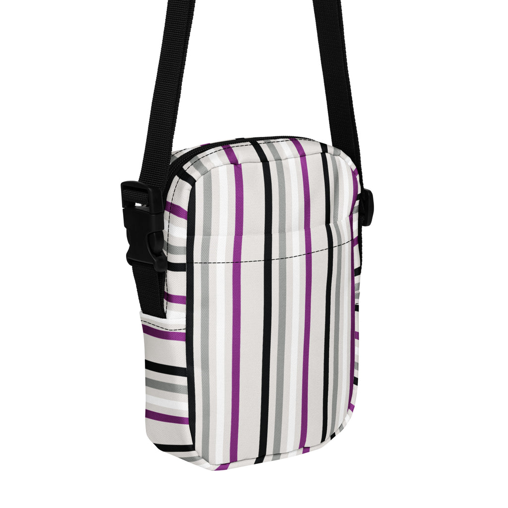 Asexual Stripes Crossbody Bag