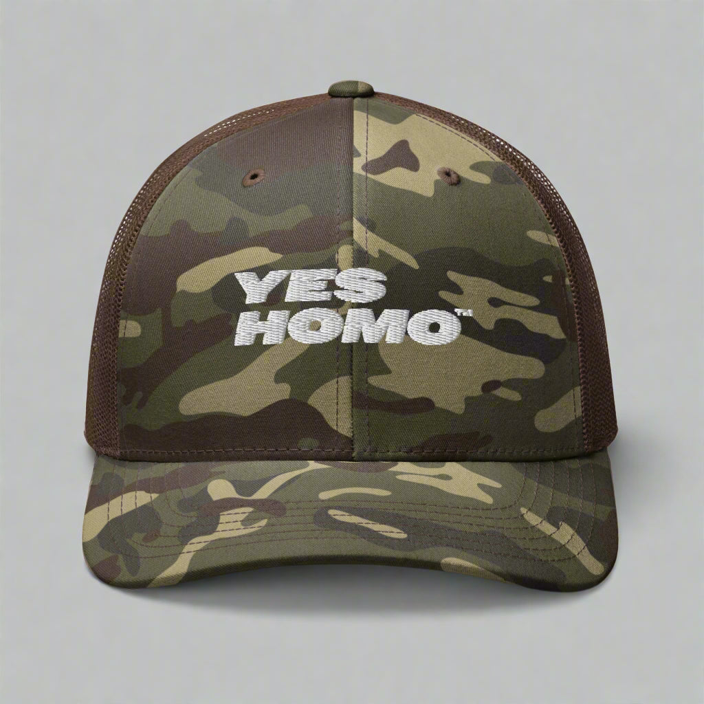 Yes Homo Camouflage Trucker Hat