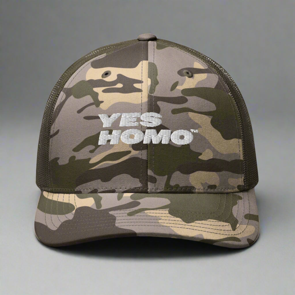 Yes Homo Camouflage Trucker Hat