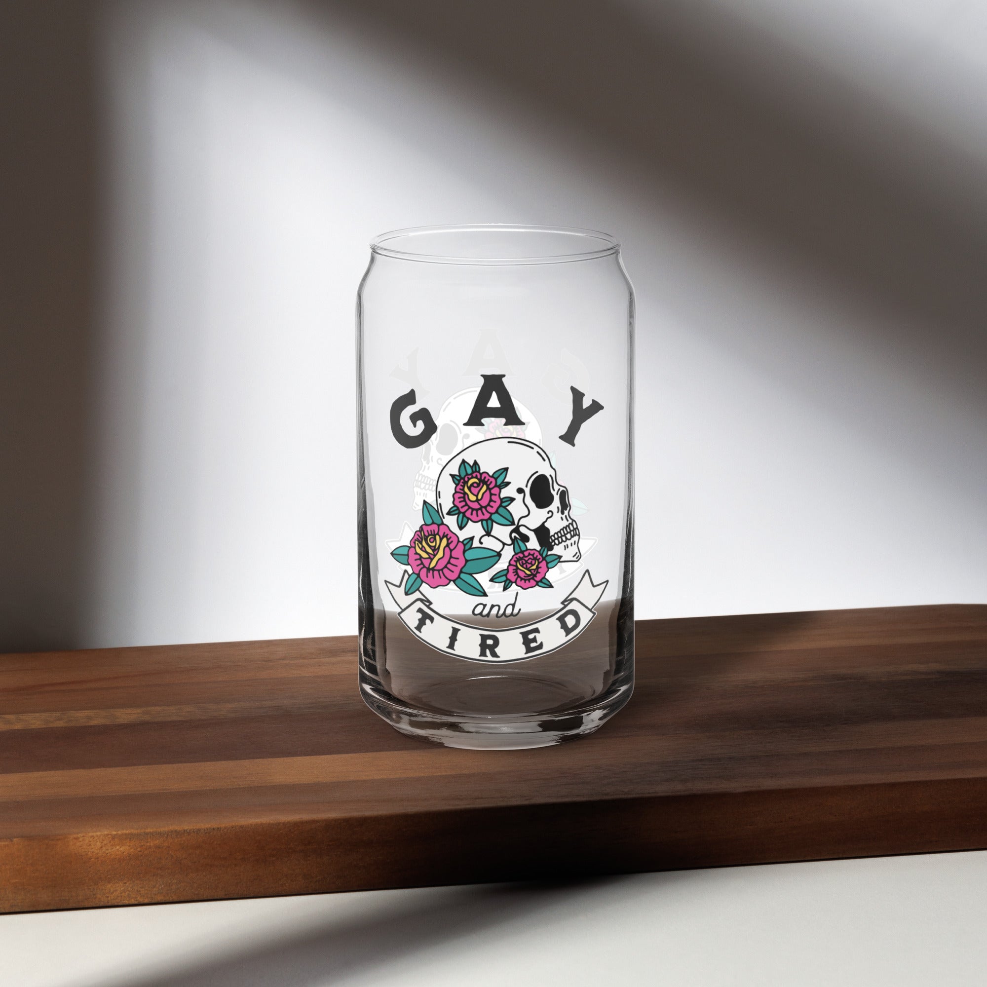 Taza de calavera Gay &amp; Tired (¡solo lavar a mano!)
