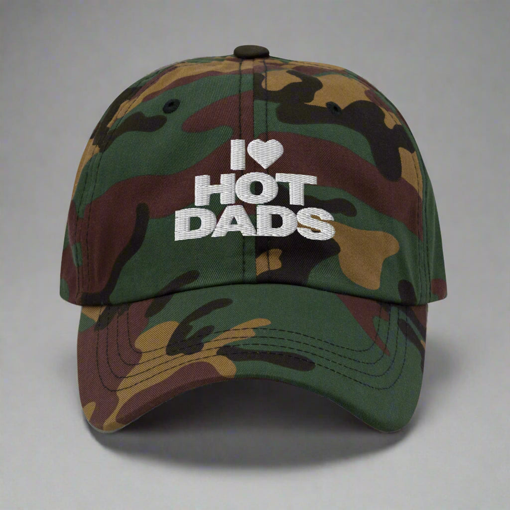 I Love Hot Dads Dad Hat