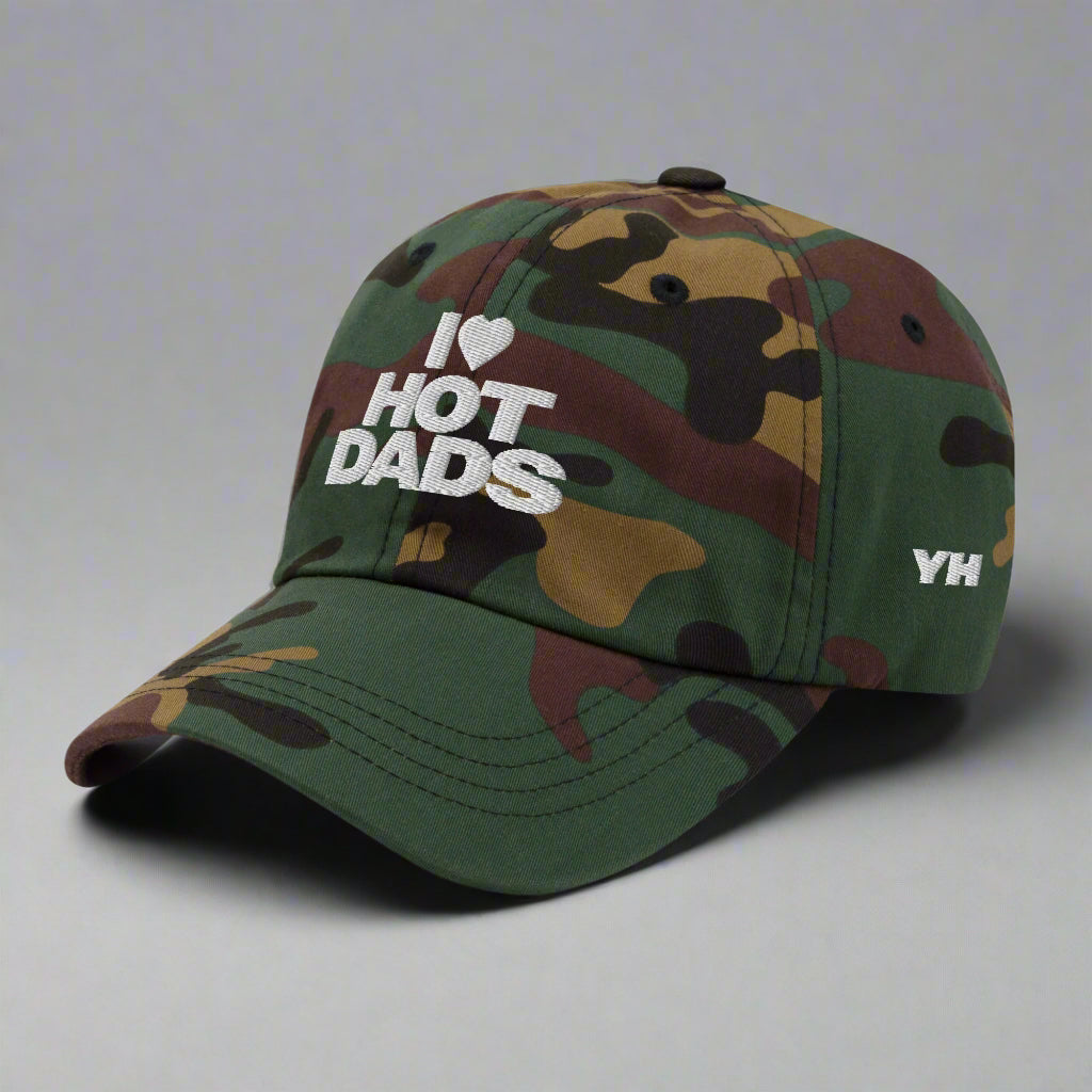 I Love Hot Dads Dad Hat