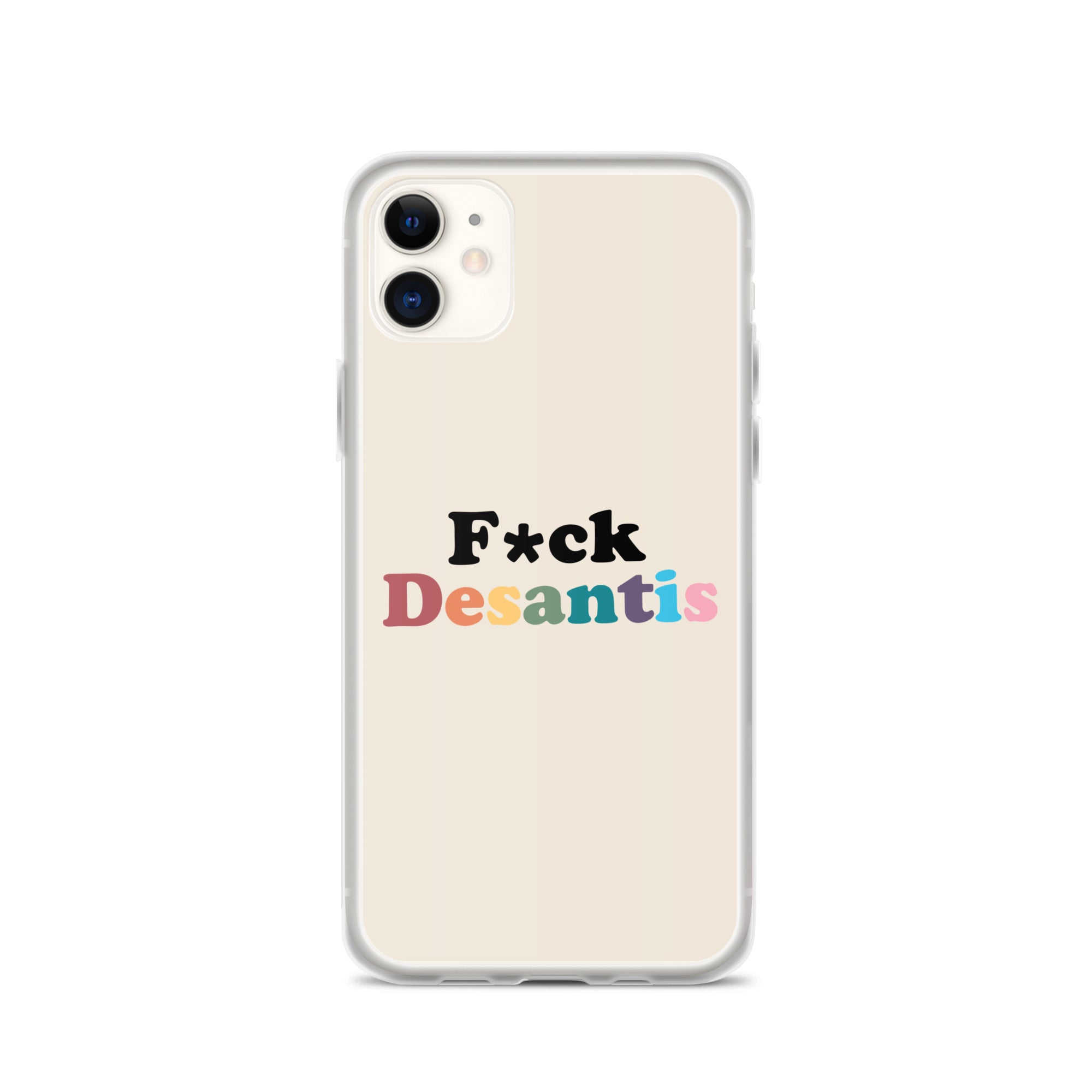 Funda transparente Fuck Desantis para iPhone®