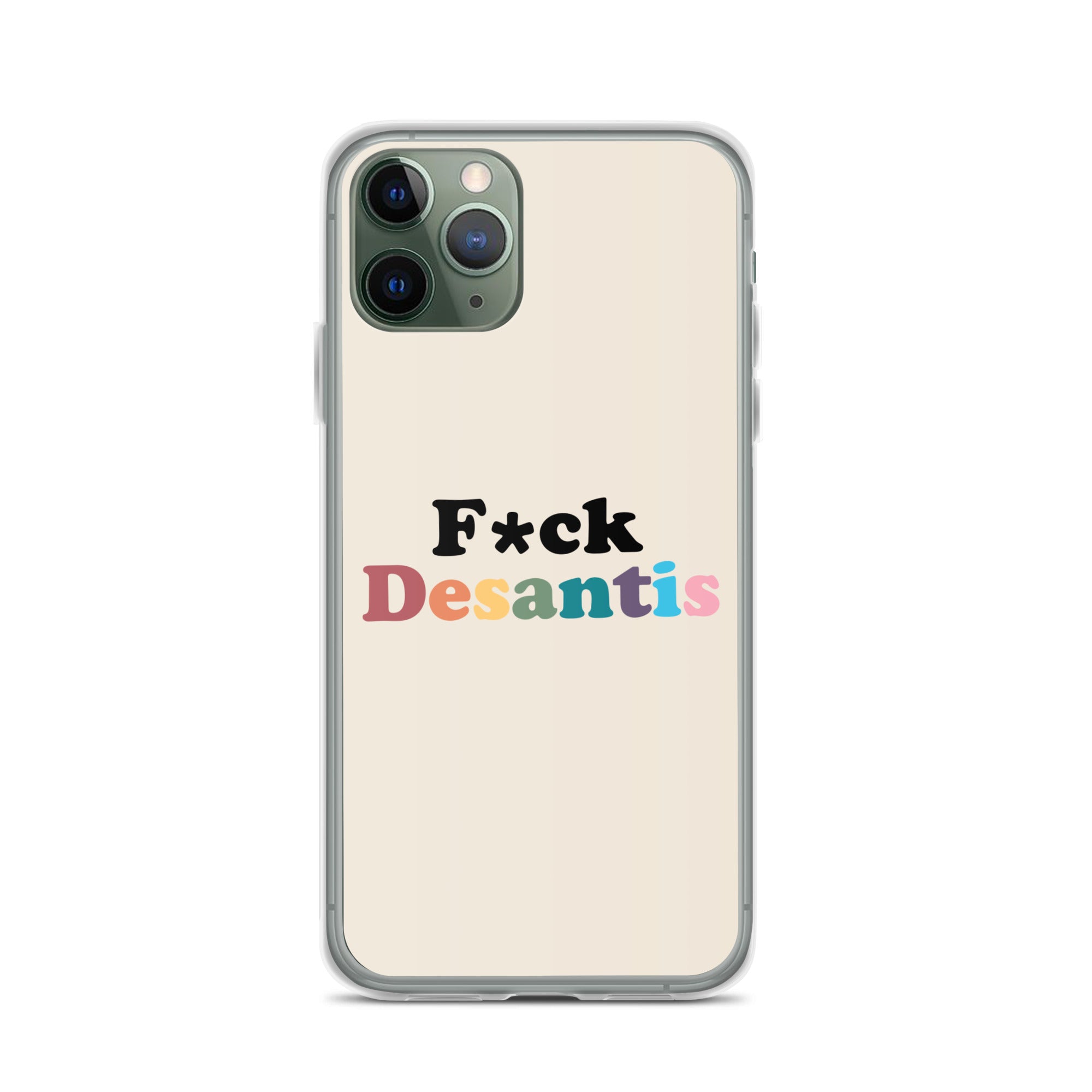 Funda transparente Fuck Desantis para iPhone®