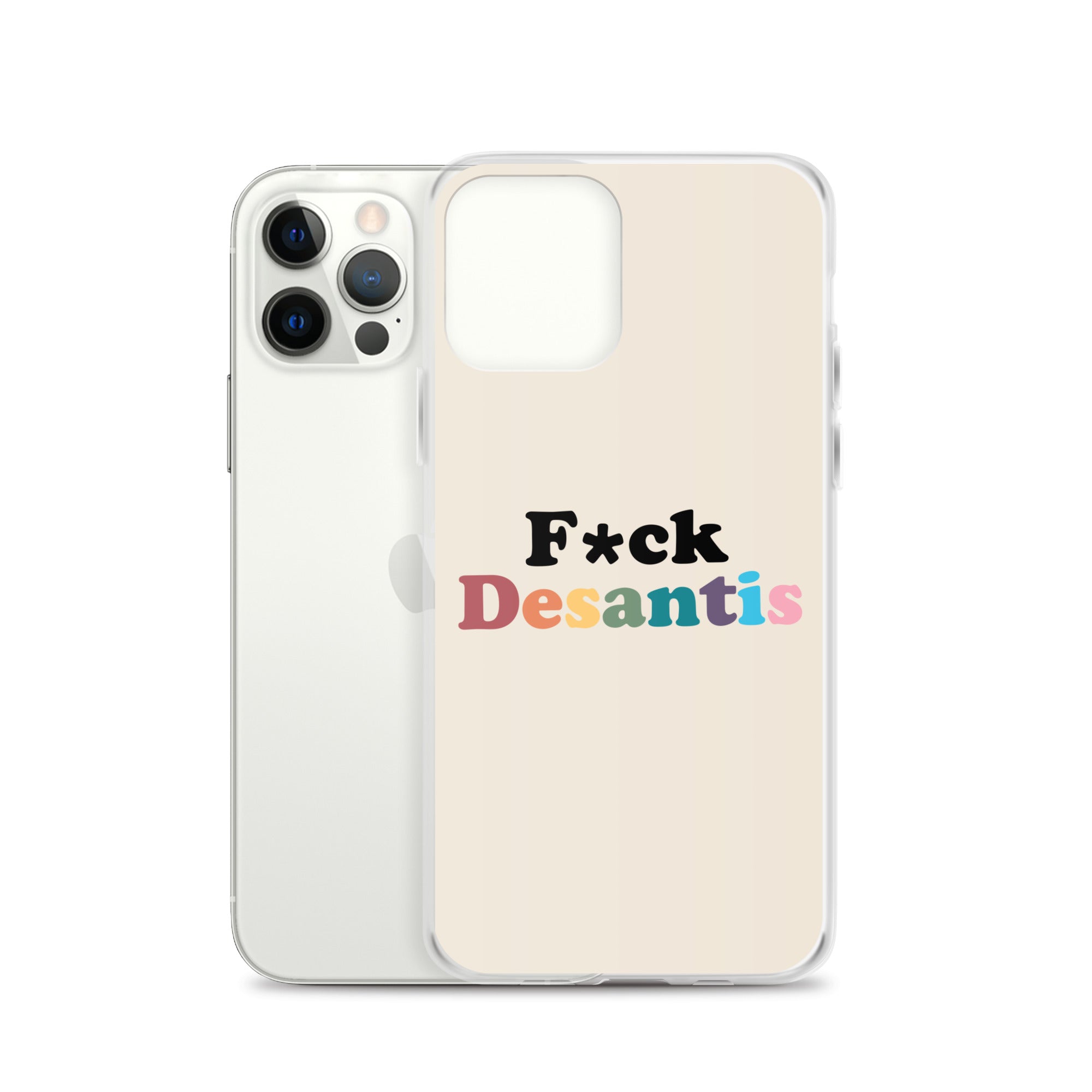 Funda transparente Fuck Desantis para iPhone®