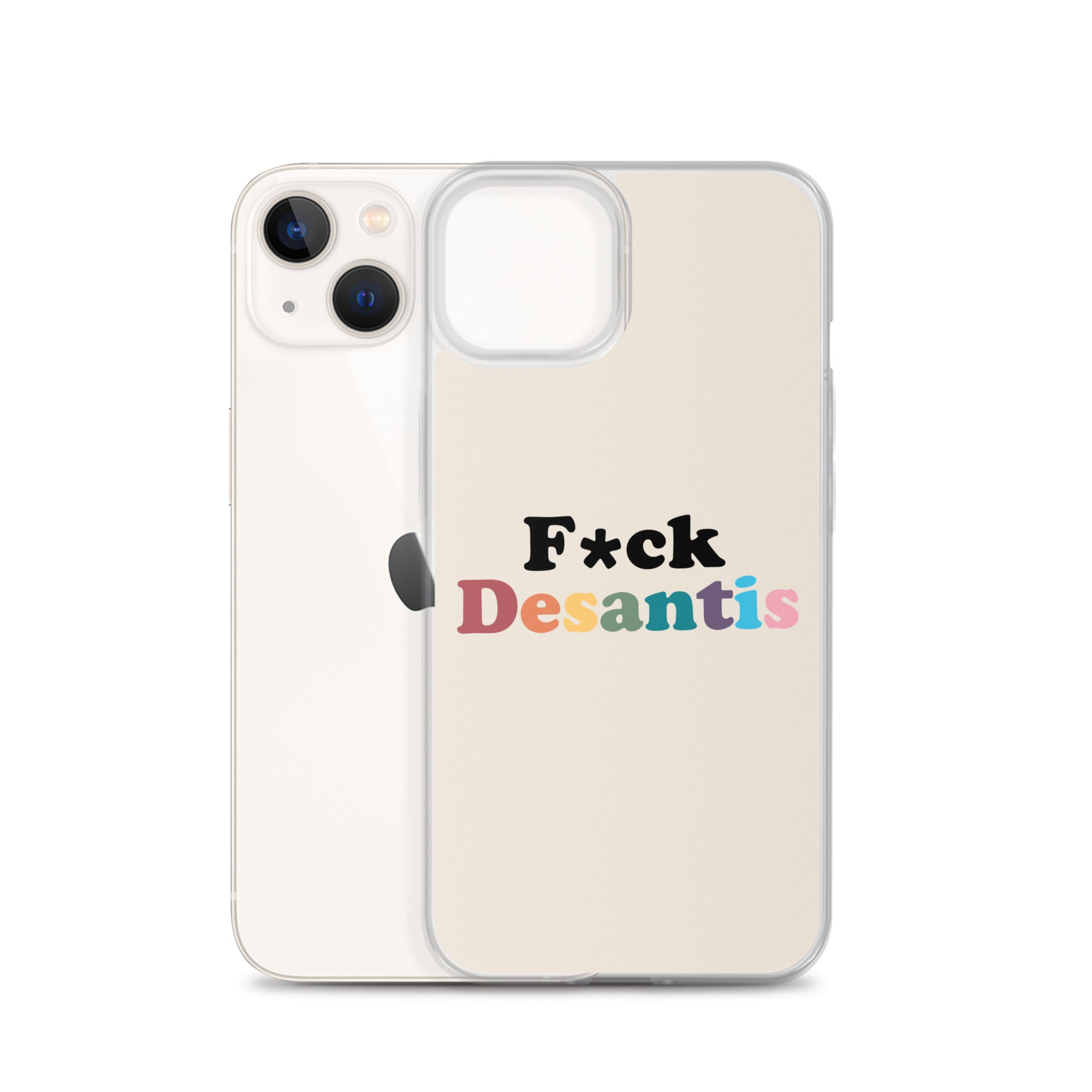 Funda transparente Fuck Desantis para iPhone®