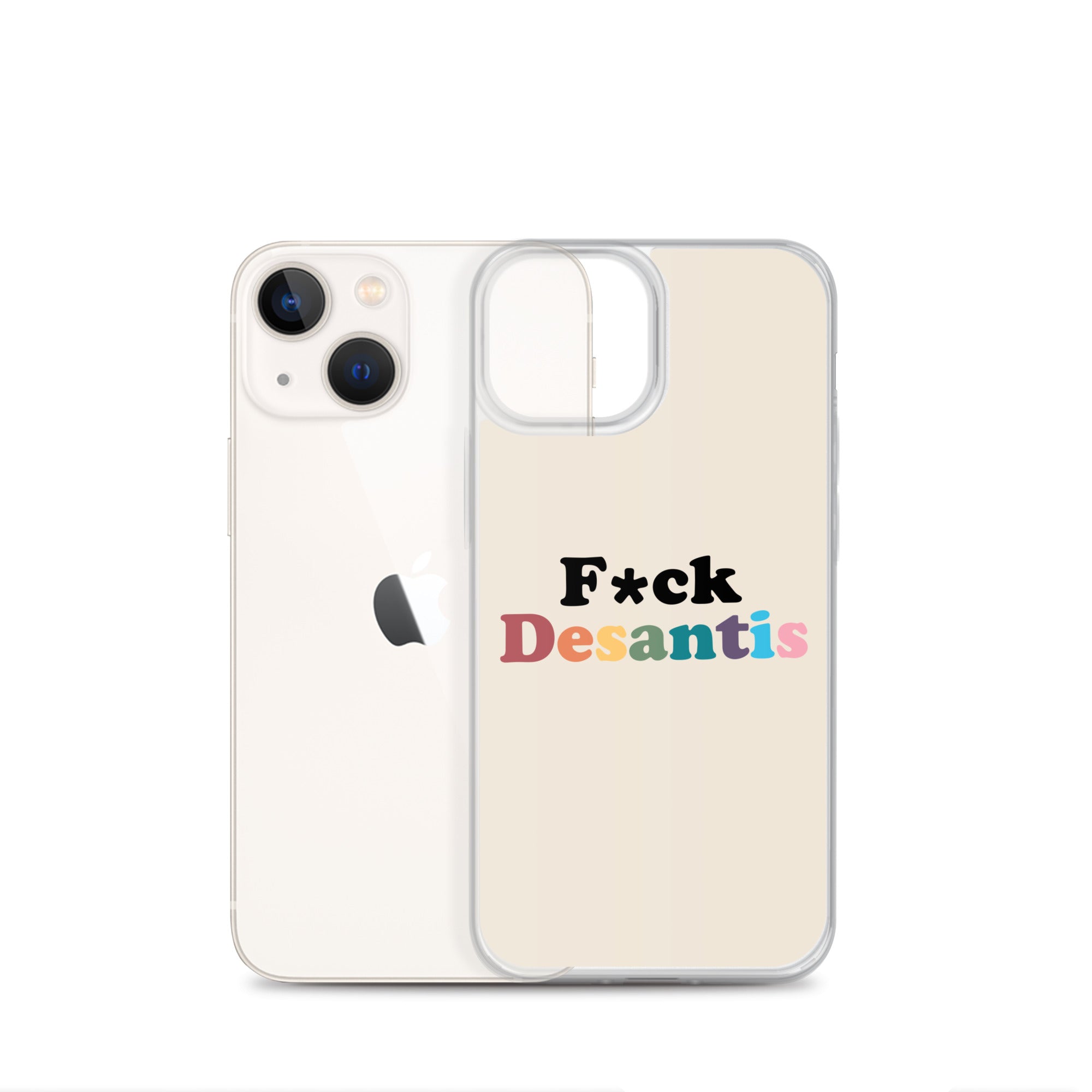 Funda transparente Fuck Desantis para iPhone®