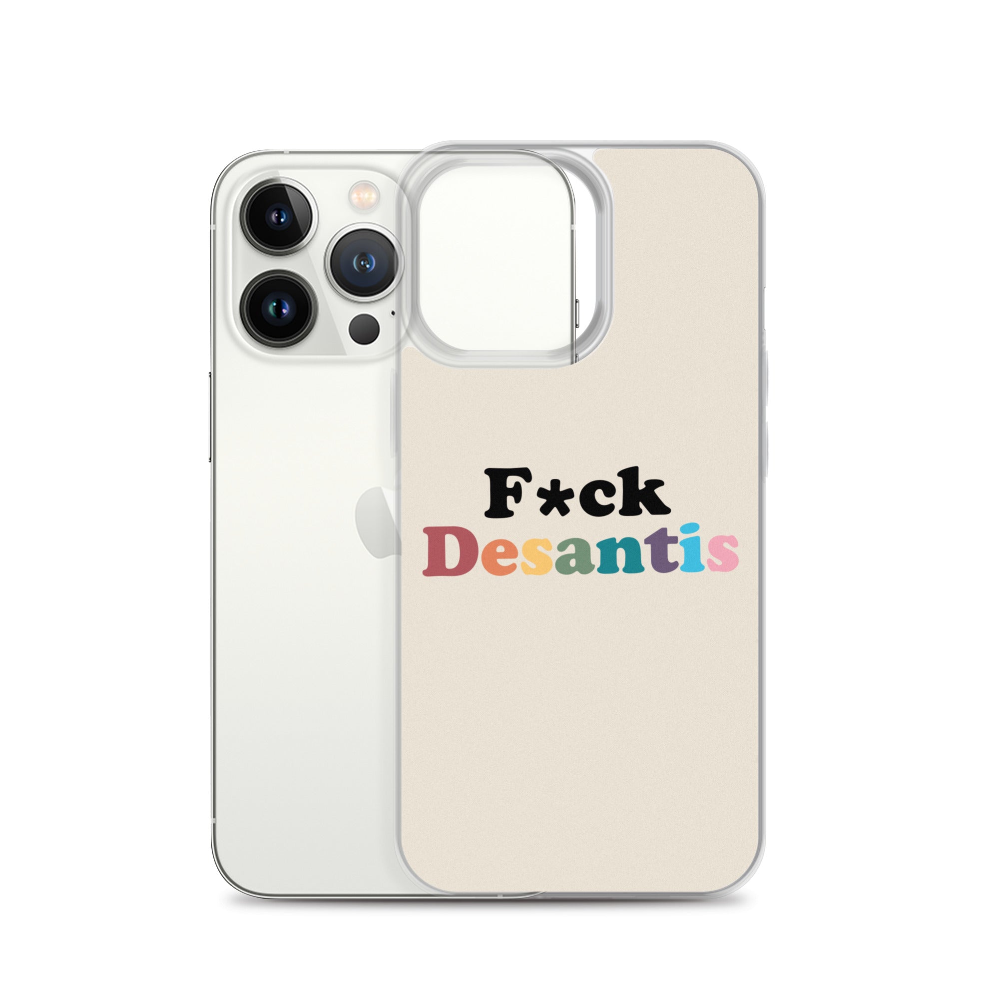 Funda transparente Fuck Desantis para iPhone®