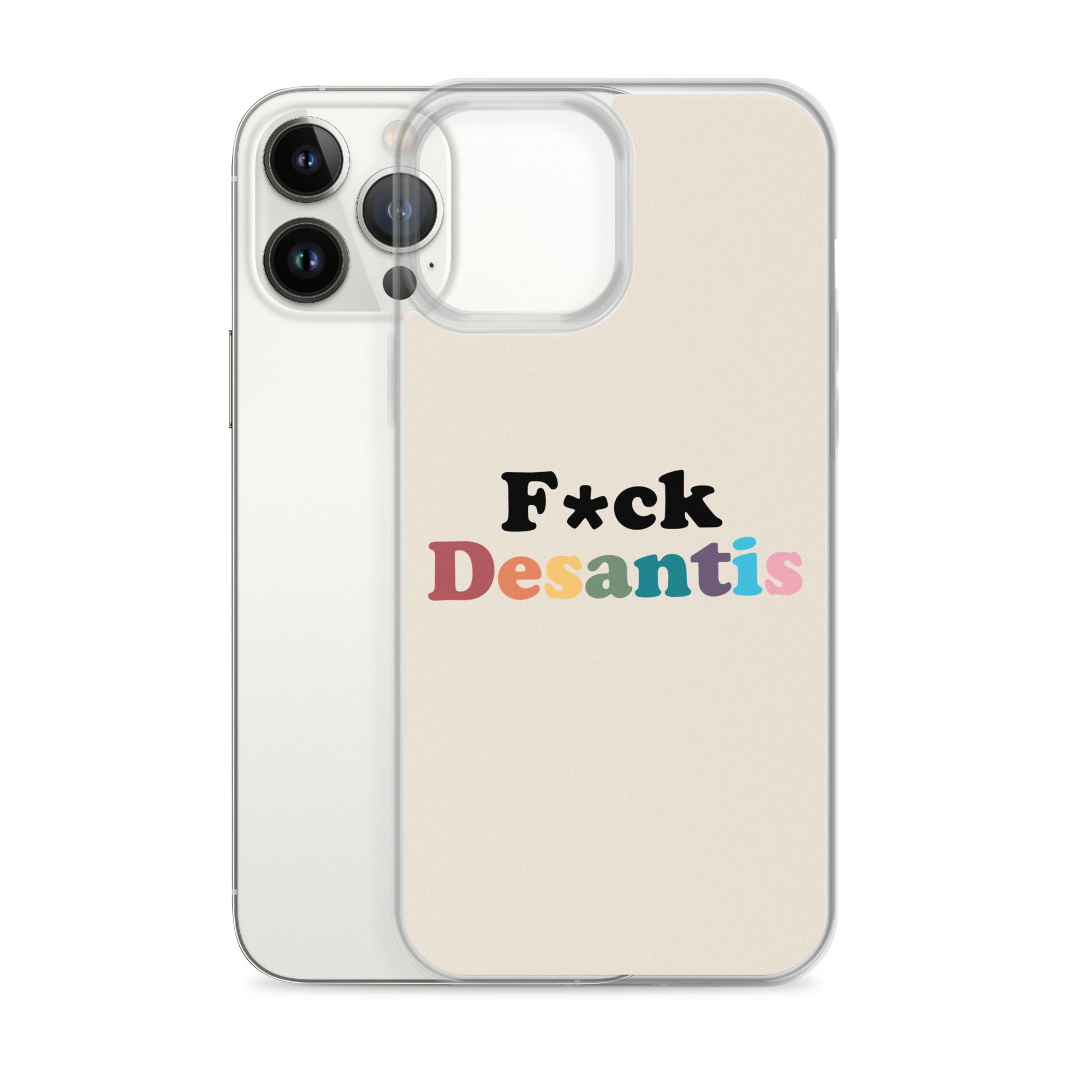 Funda transparente Fuck Desantis para iPhone®