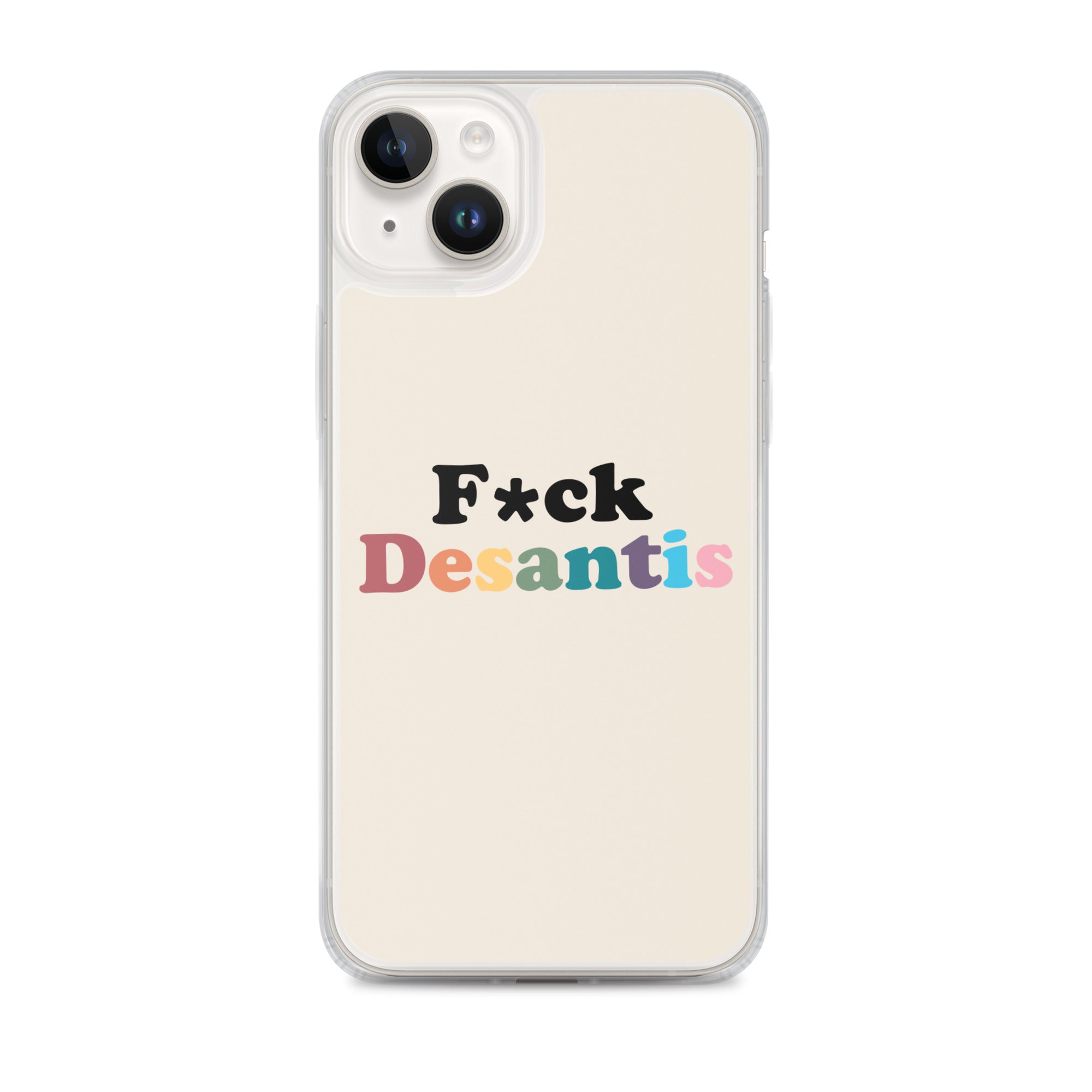 Funda transparente Fuck Desantis para iPhone®