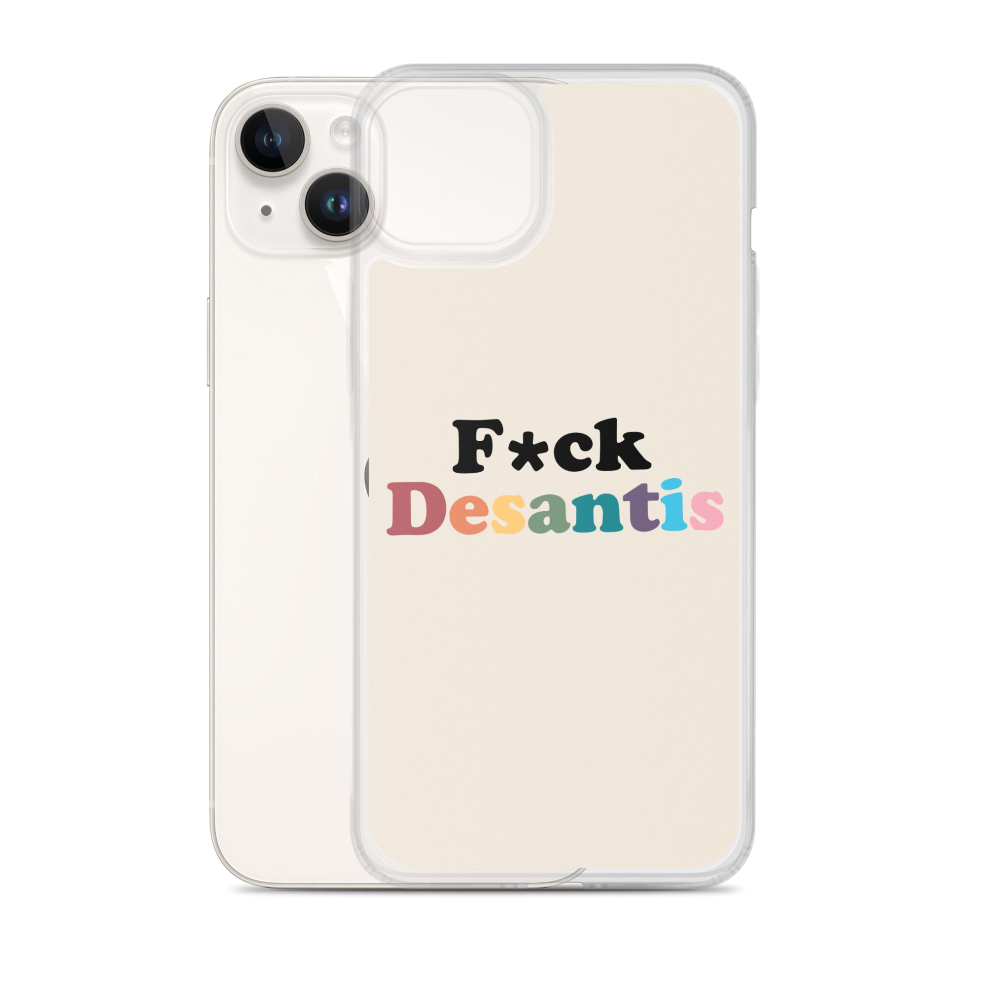 Funda transparente Fuck Desantis para iPhone®